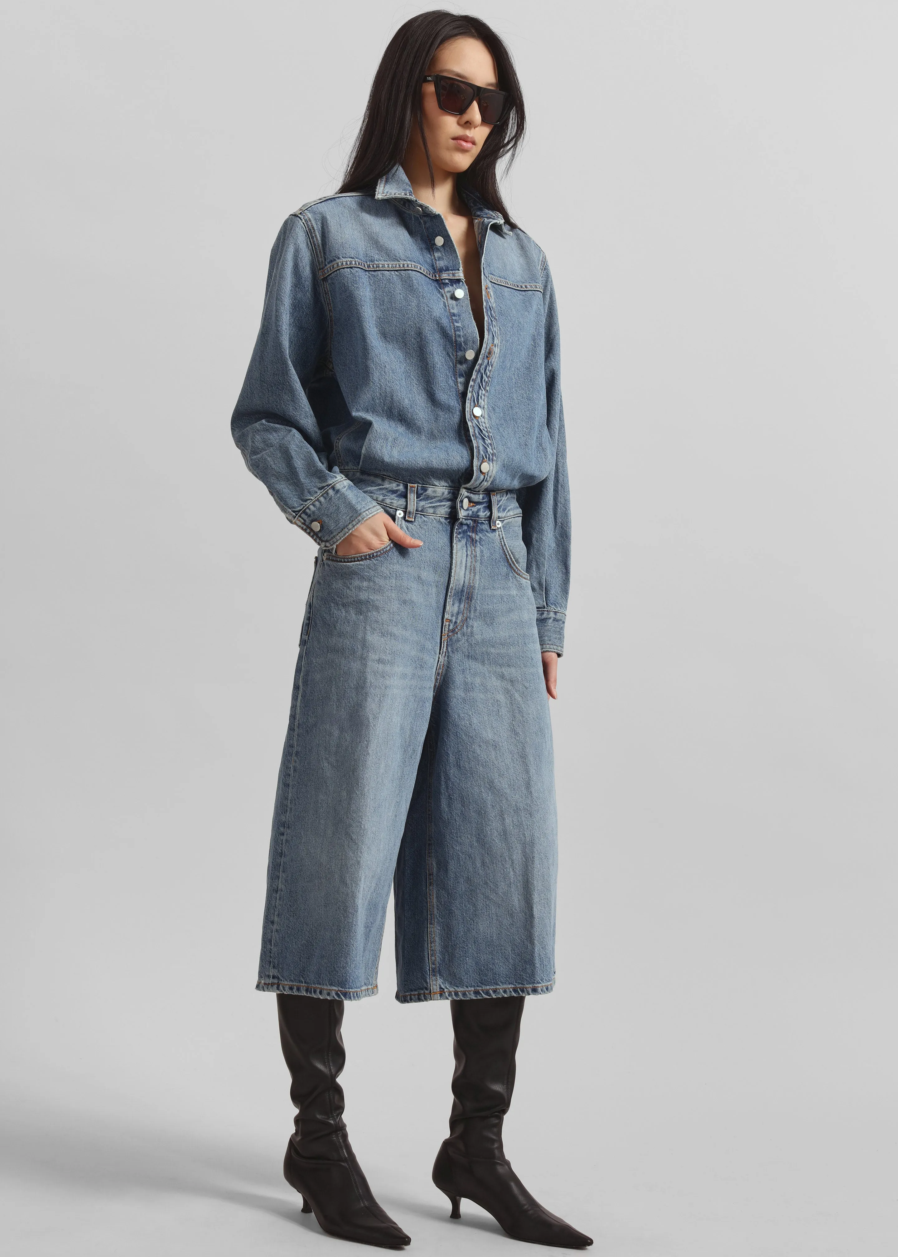 Haikure Tonya Jumpsuit - Mediterranean Blue sold by Frankie Shop