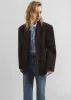 Salnor Suede Blazer - Dark Brown sold by Frankie Shop