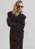 Salnor Suede Blazer - Dark Brown sold by Frankie Shop
