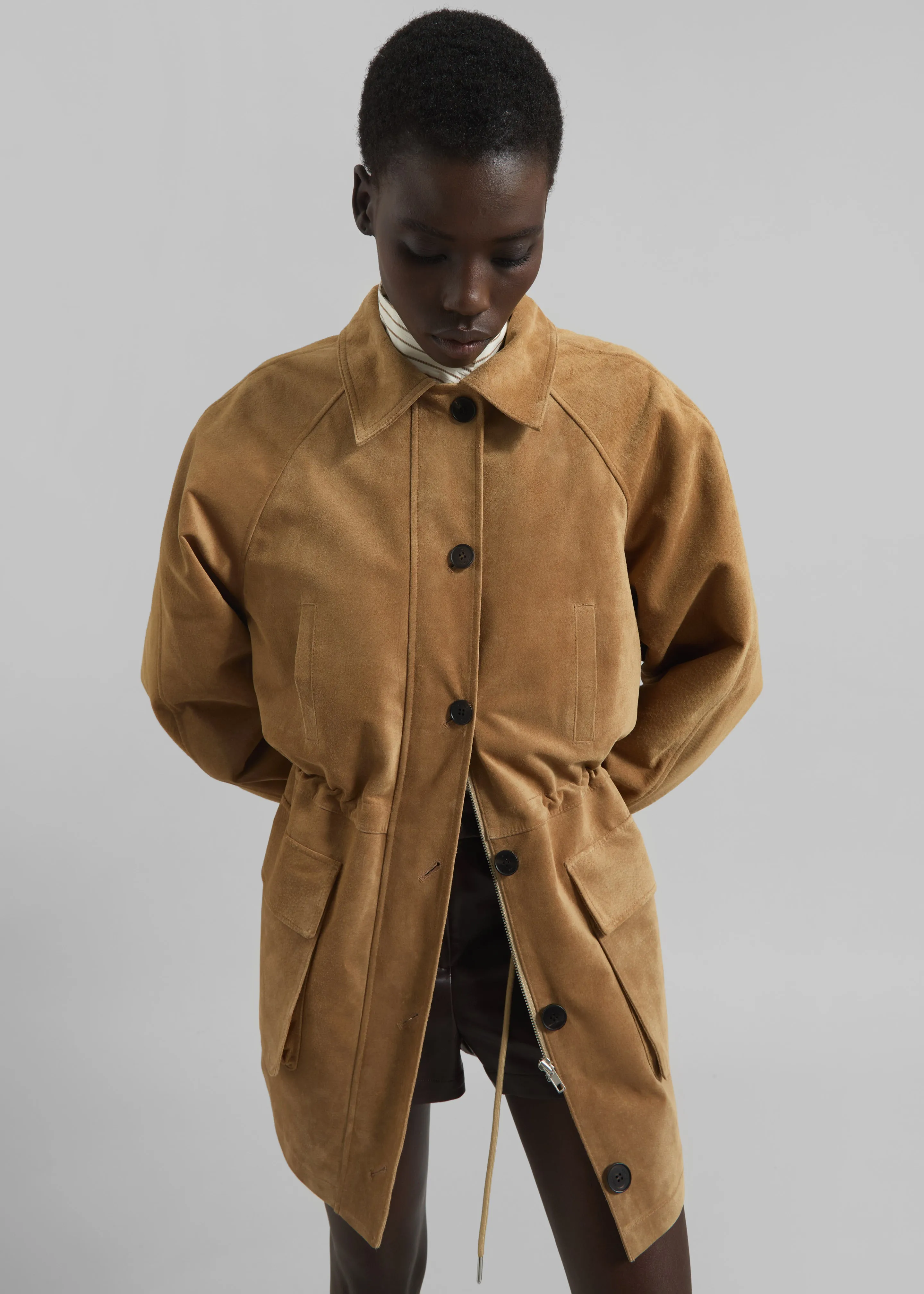 Kensal Suede Field Jacket - Camel sold by Frankie Shop product image thumbnail 5