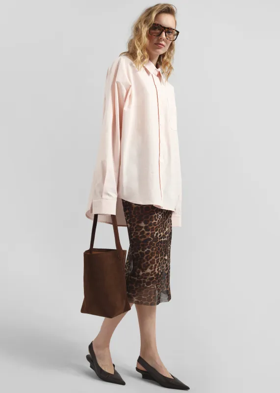 Suva Sheer Leopard Skirt - Brown sold by Frankie Shop