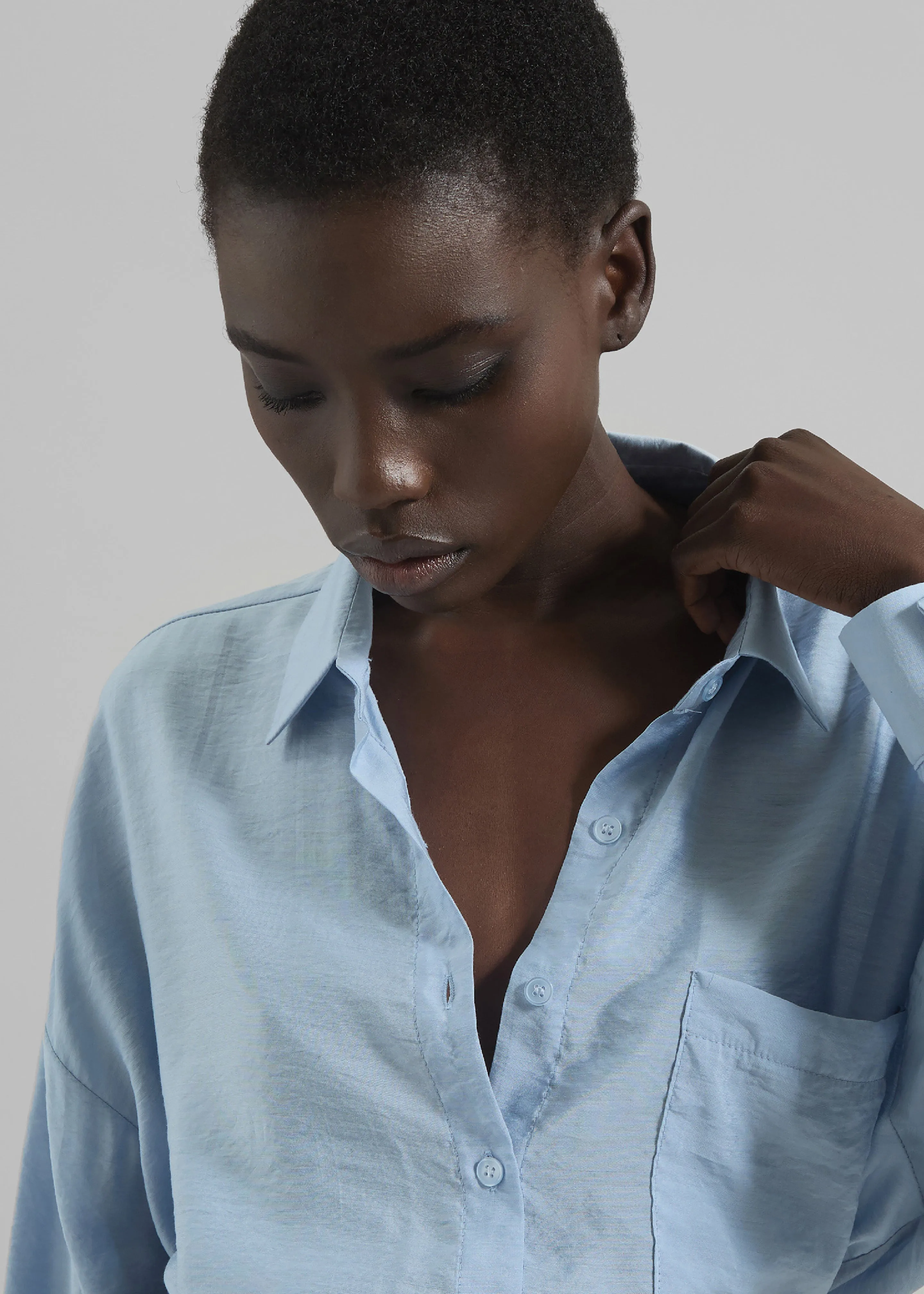 Ascain Fluid Shirt - Sky Blue sold by Frankie Shop product image thumbnail 5