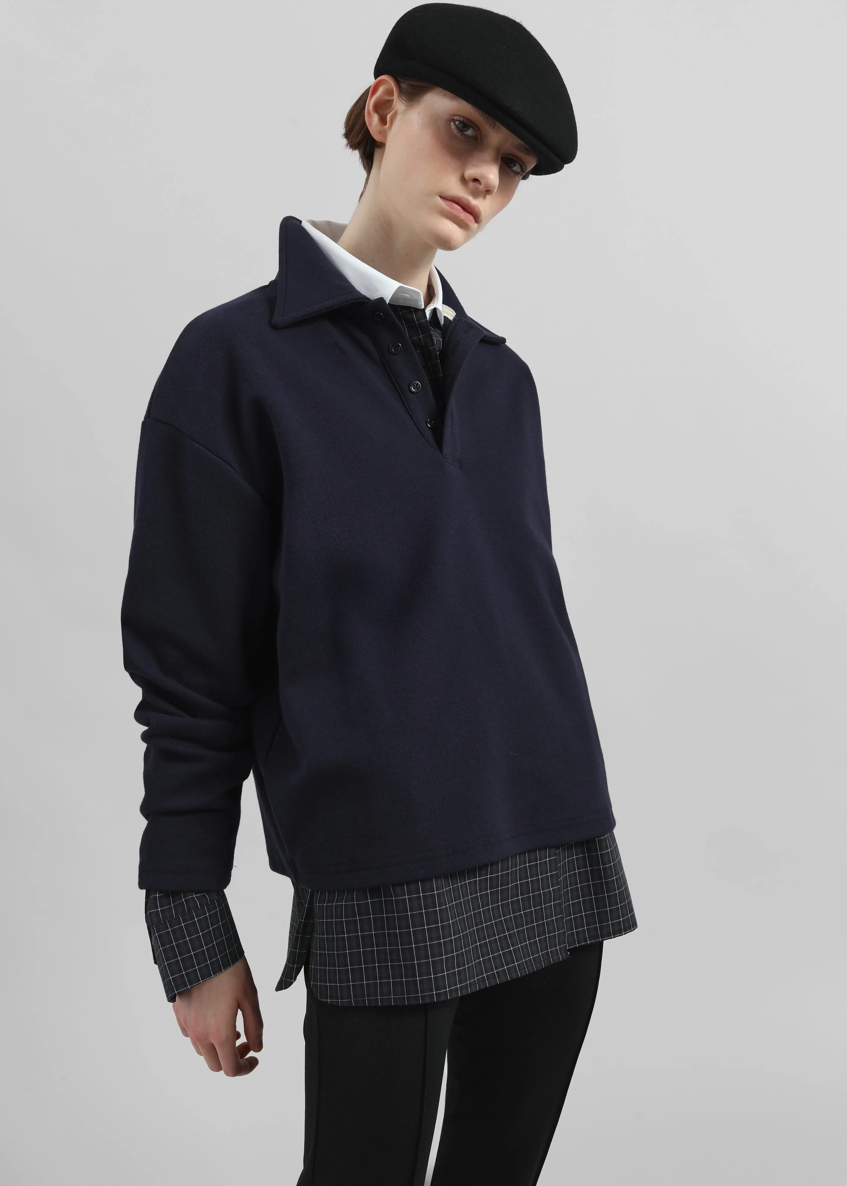 Mosbach Polo - Navy sold by Frankie Shop product image thumbnail 3