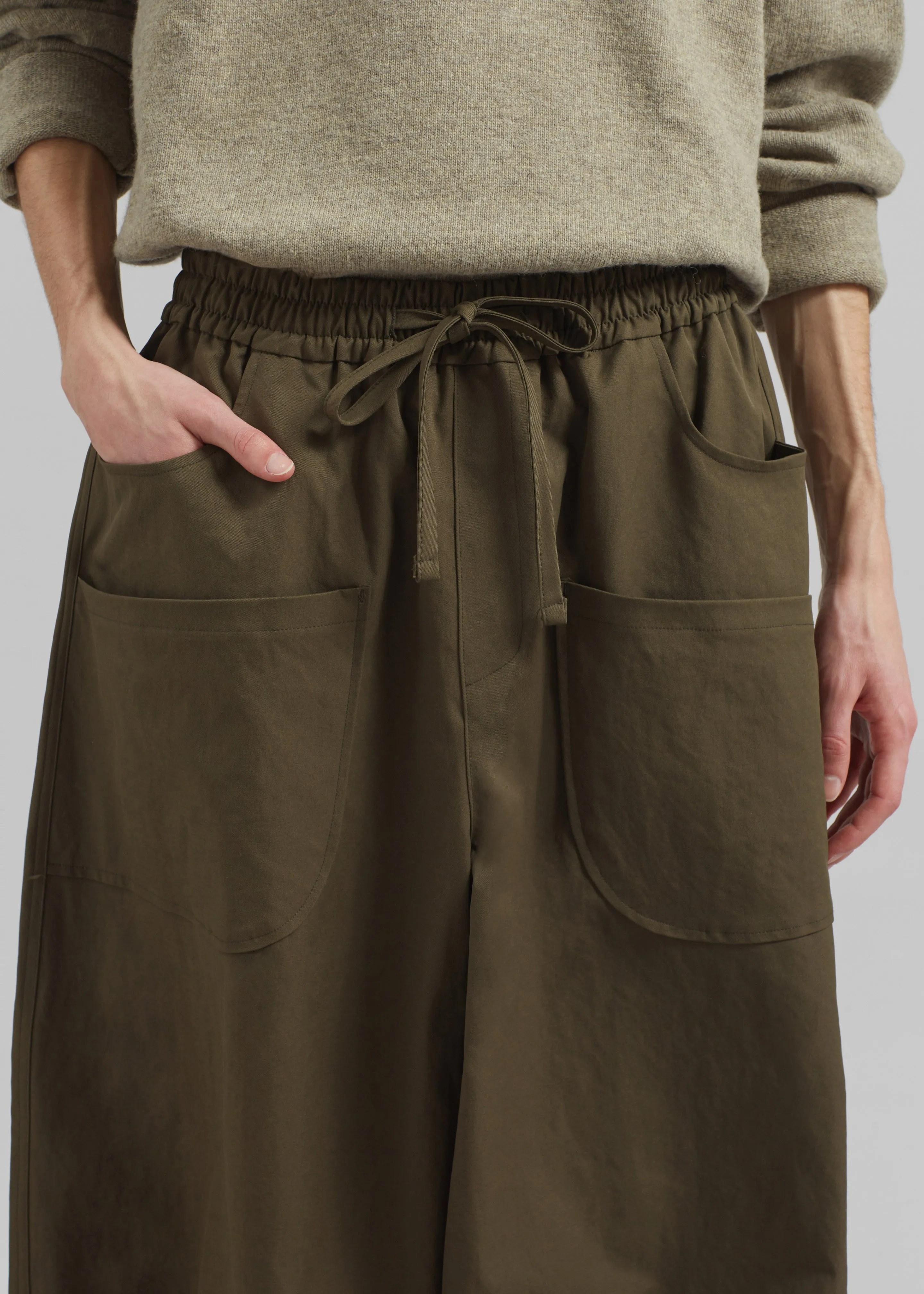 Fae Balloon Pants - Army Green sold by Frankie Shop product image thumbnail 3