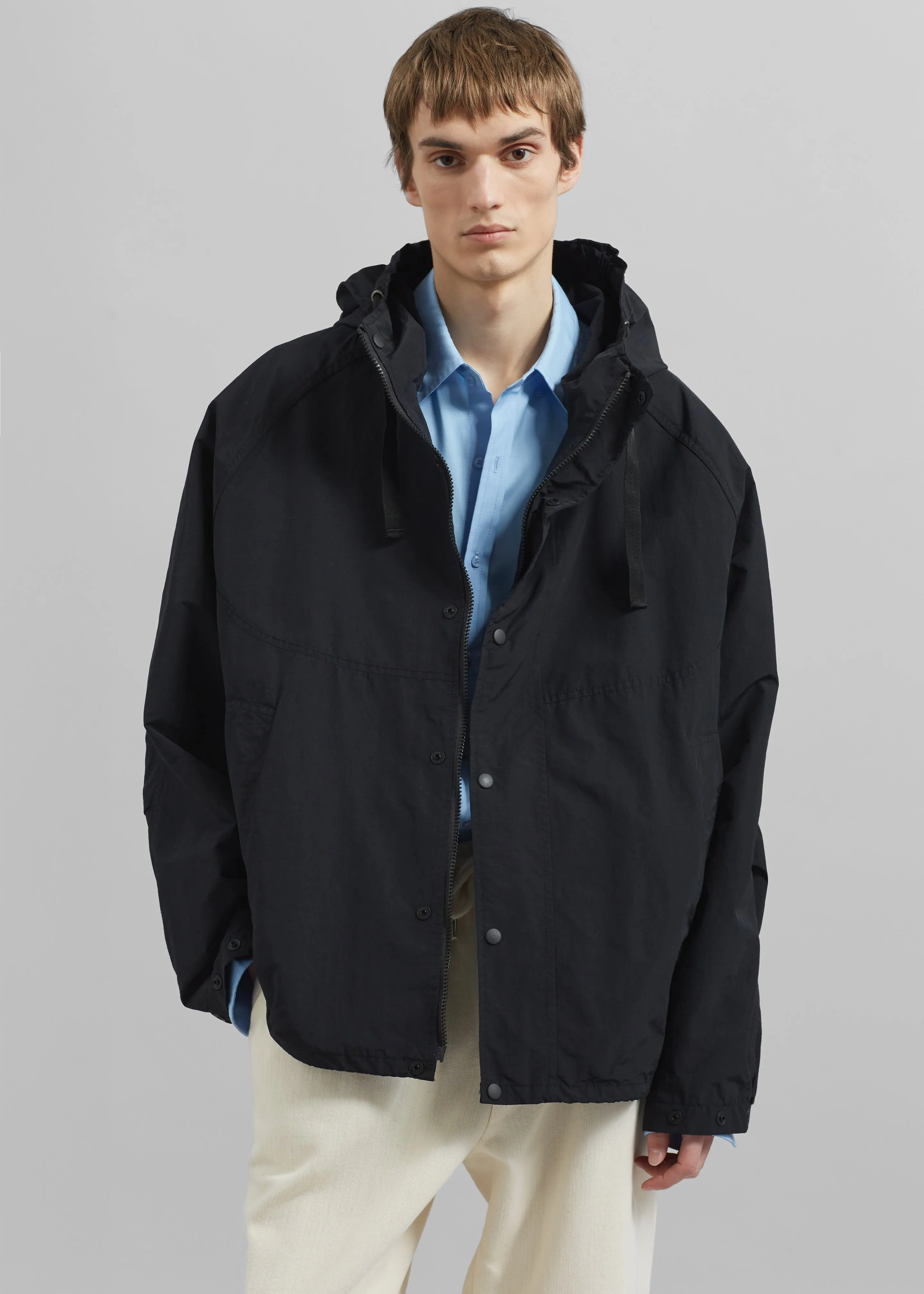 Haflong Hooded Jacket - Black sold by Frankie Shop