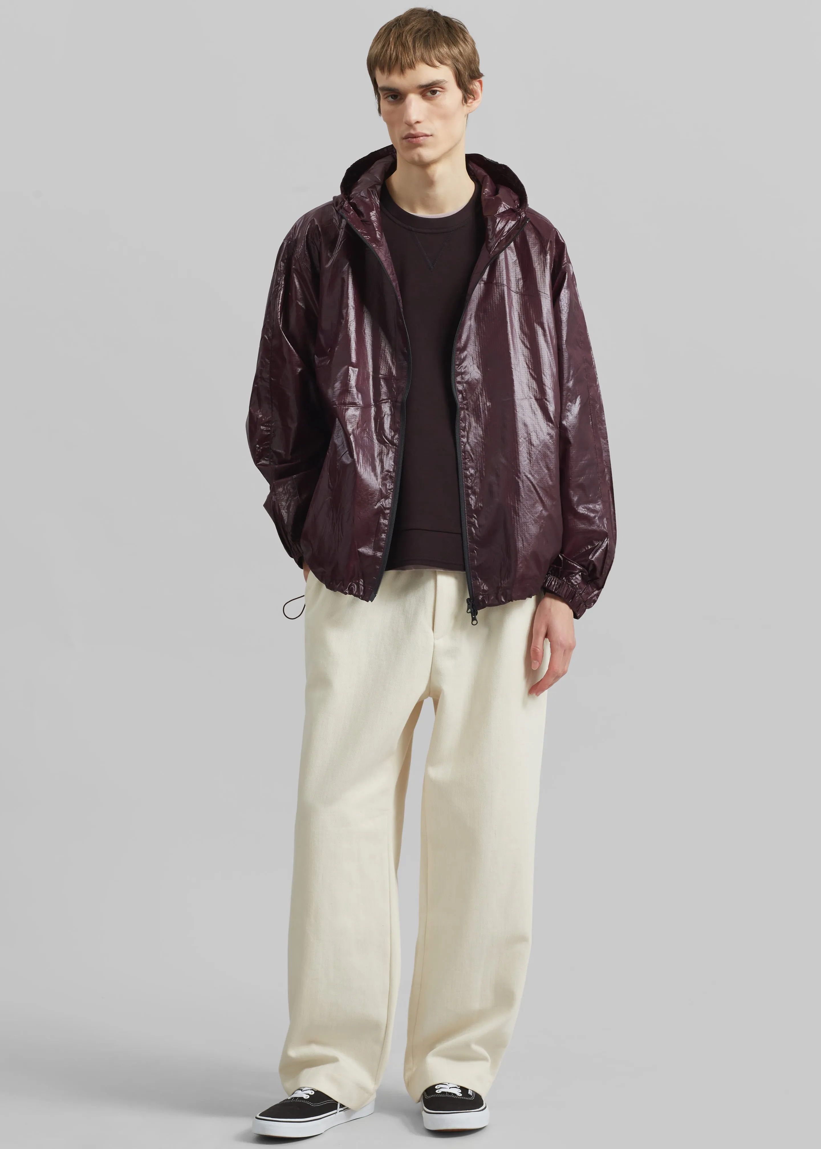 Risbury Glossed Hooded Jacket - Dark Plum sold by Frankie Shop product image thumbnail 2