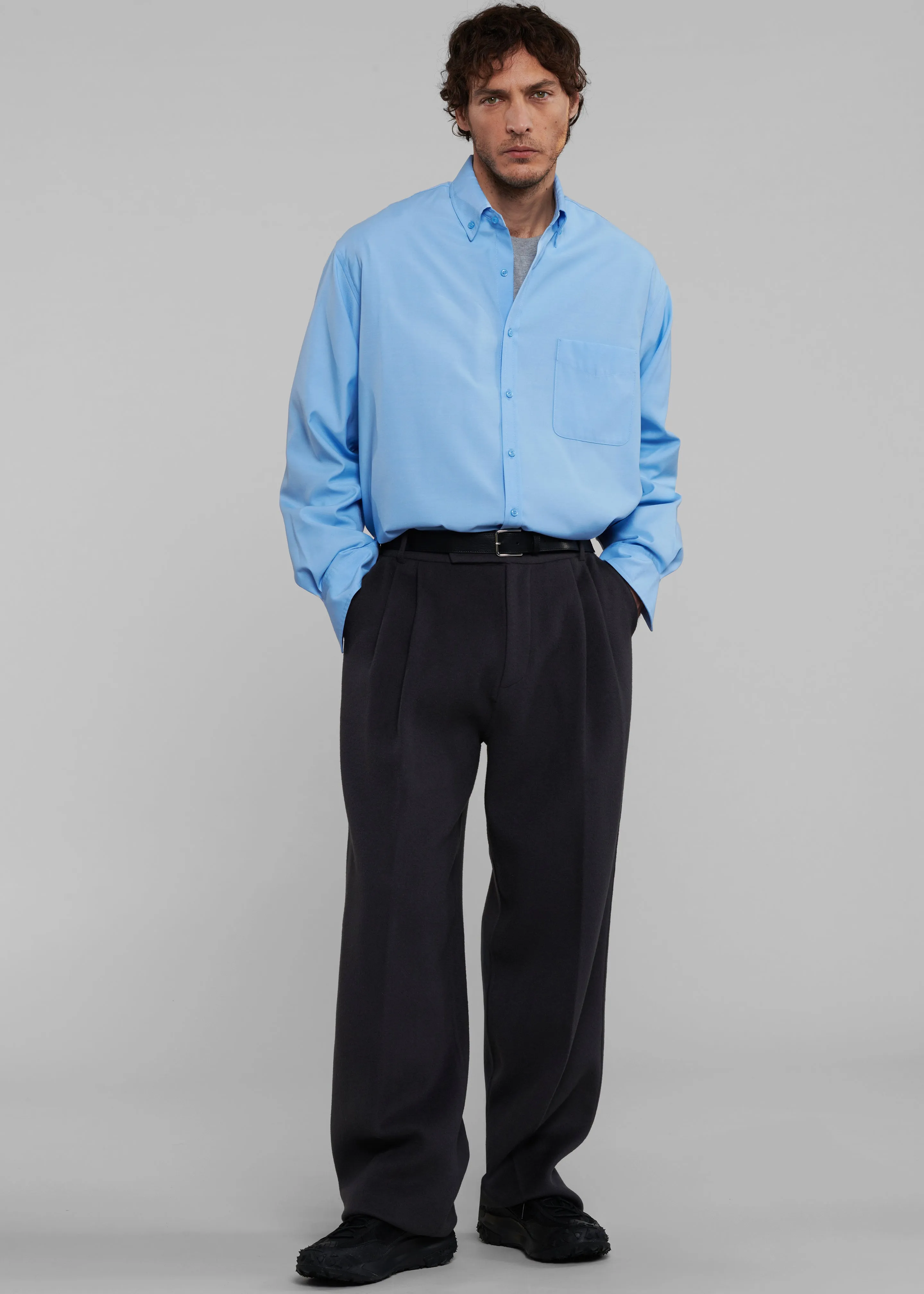 Mason Button Up Shirt - Blue sold by Frankie Shop product image thumbnail 5