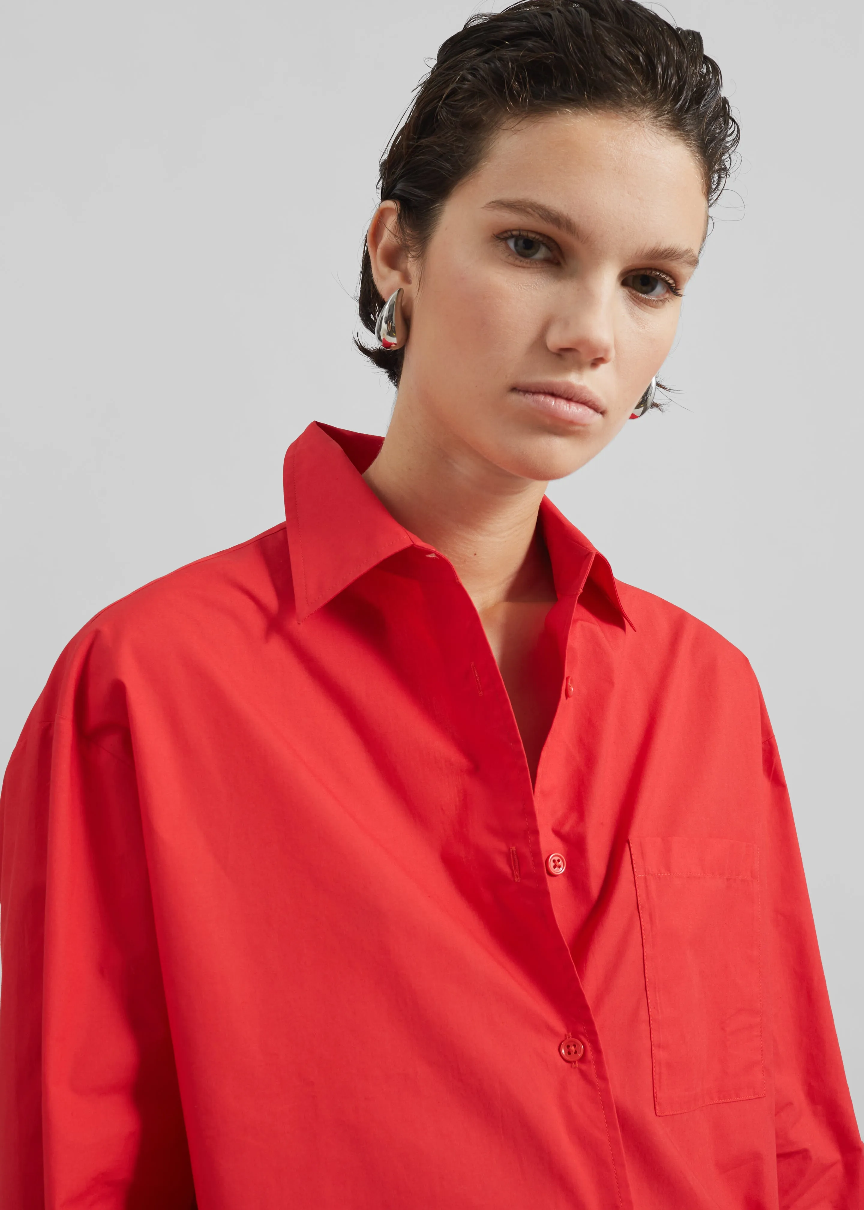 Lui Organic Cotton Shirt - Red sold by Frankie Shop product image thumbnail 2