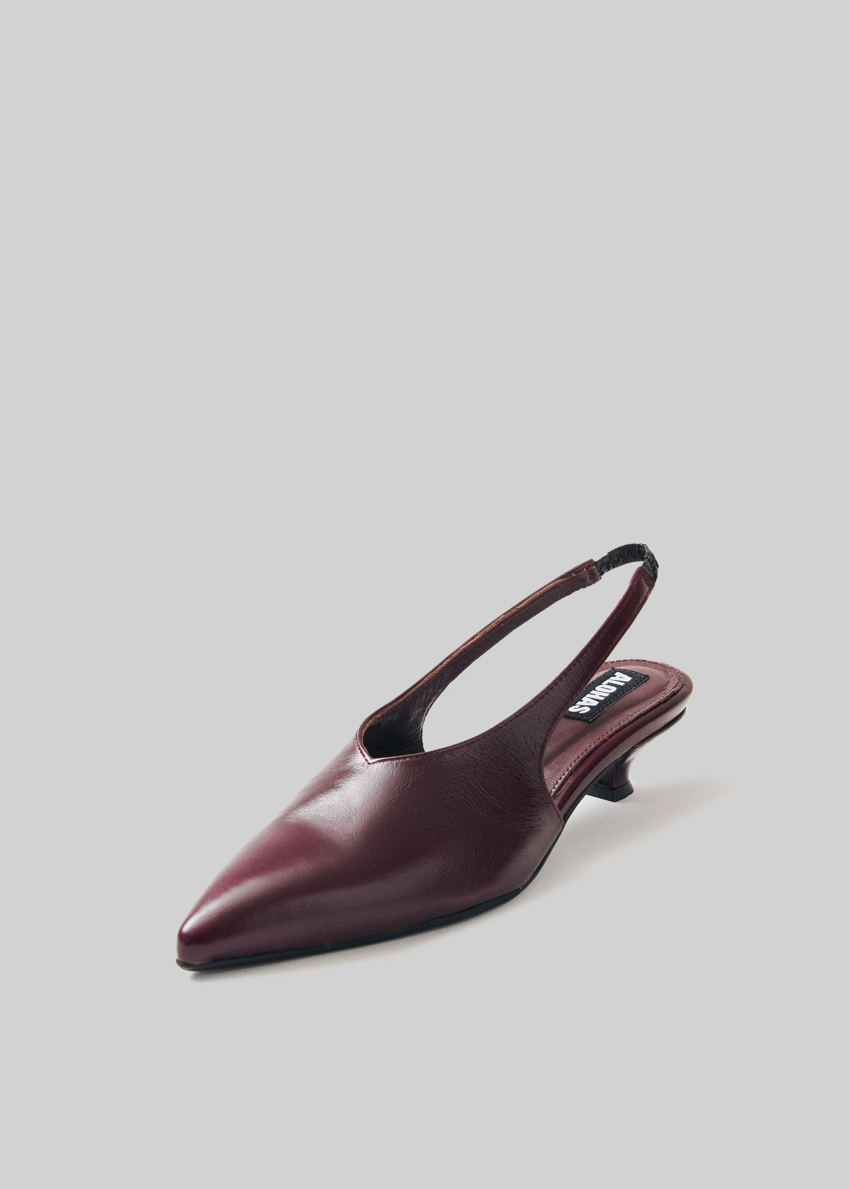 Alohas Eros Leather Mules - Burgundy sold by Frankie Shop