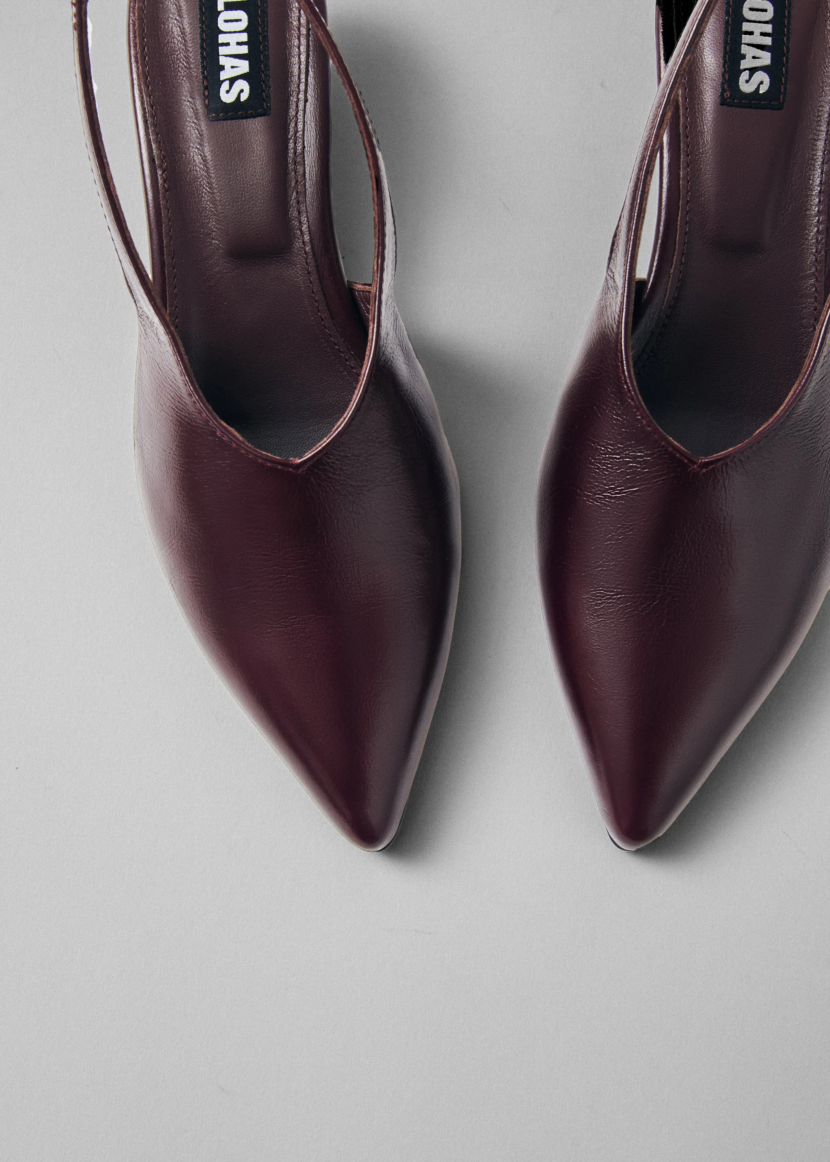 Alohas Eros Leather Mules - Burgundy sold by Frankie Shop product image thumbnail 2