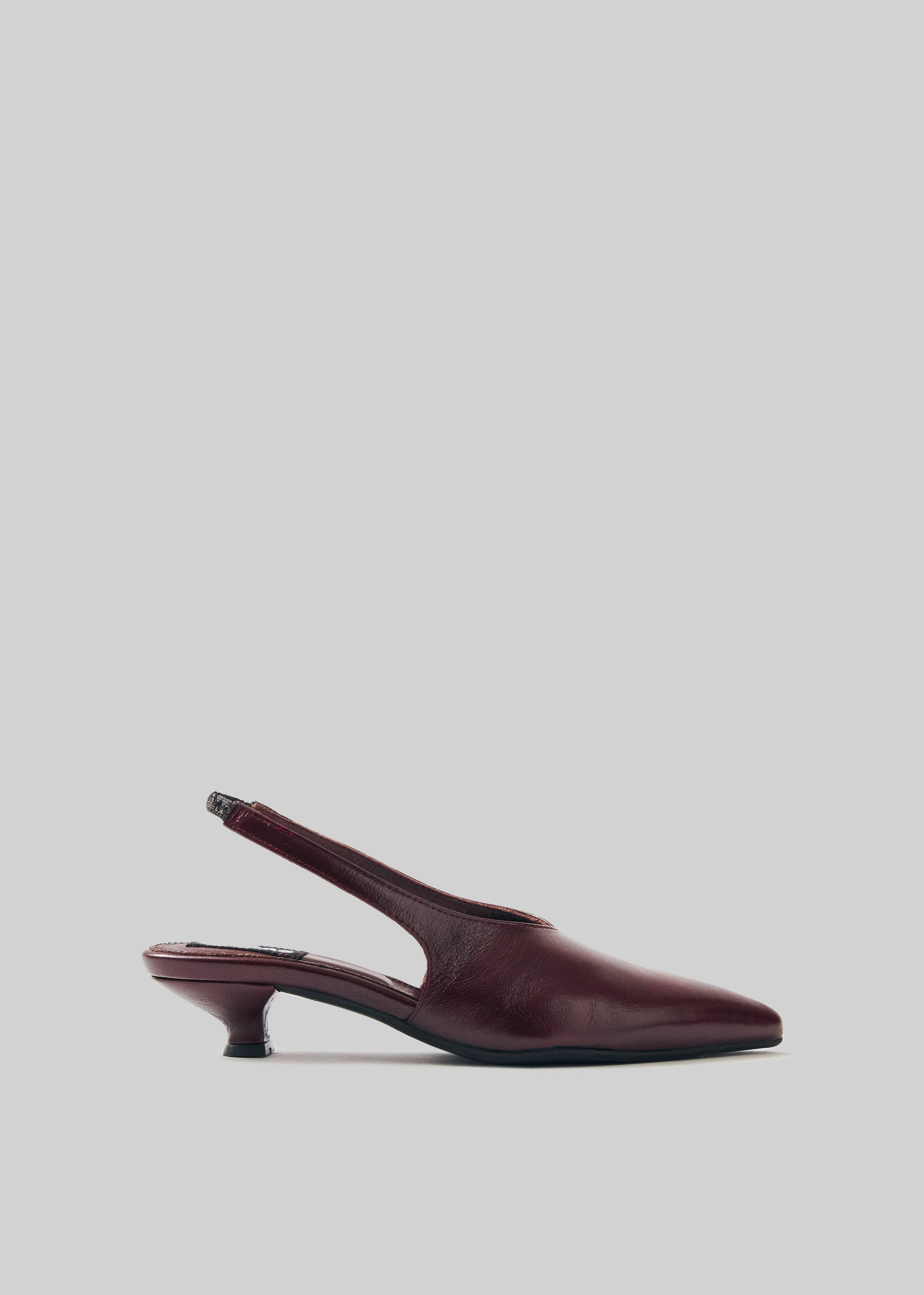 Alohas Eros Leather Mules - Burgundy sold by Frankie Shop product image thumbnail 4