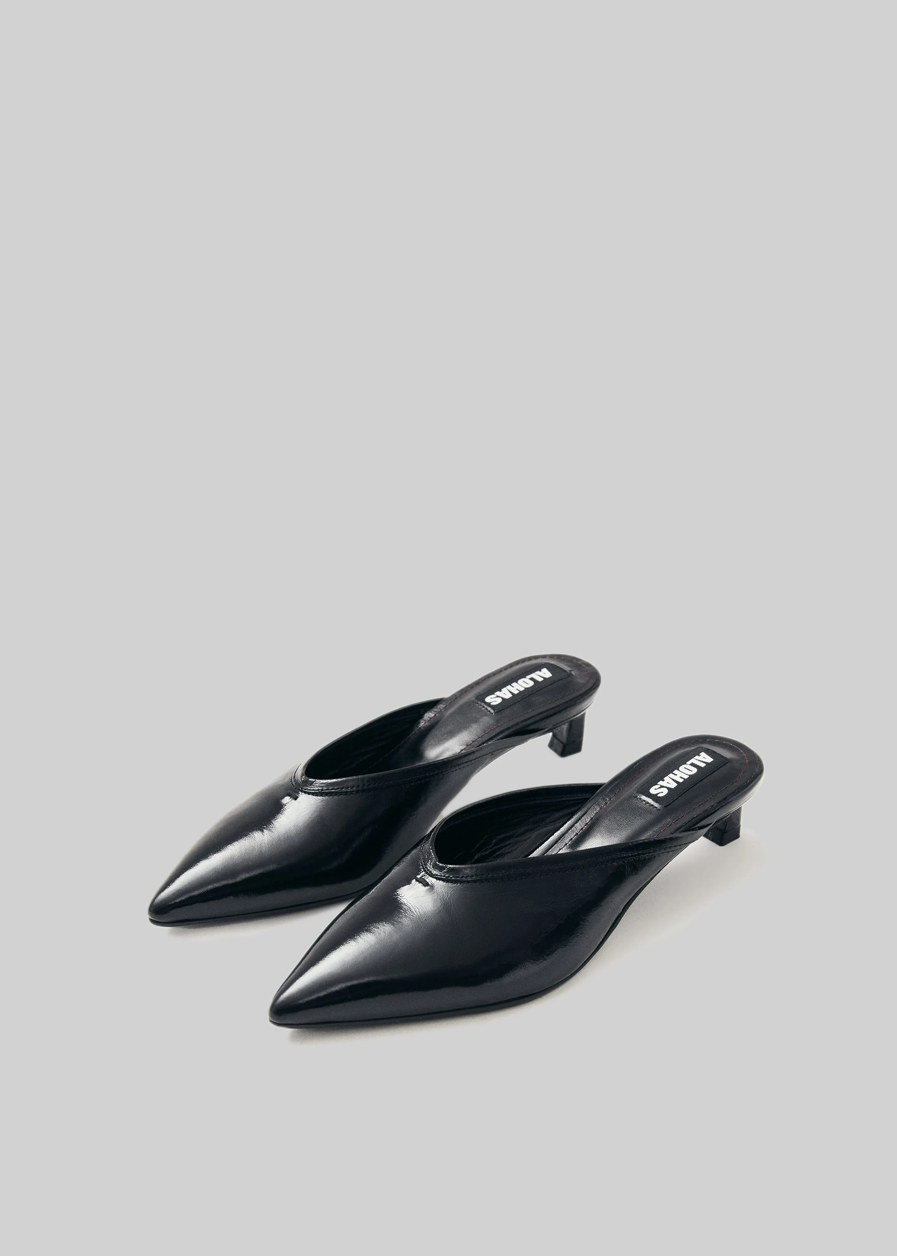 Alohas Tessa Leather Mules - Onix Black sold by Frankie Shop product image thumbnail 3