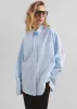 Volda Asymmetric Button-Up Shirt - Sky Blue sold by Frankie Shop