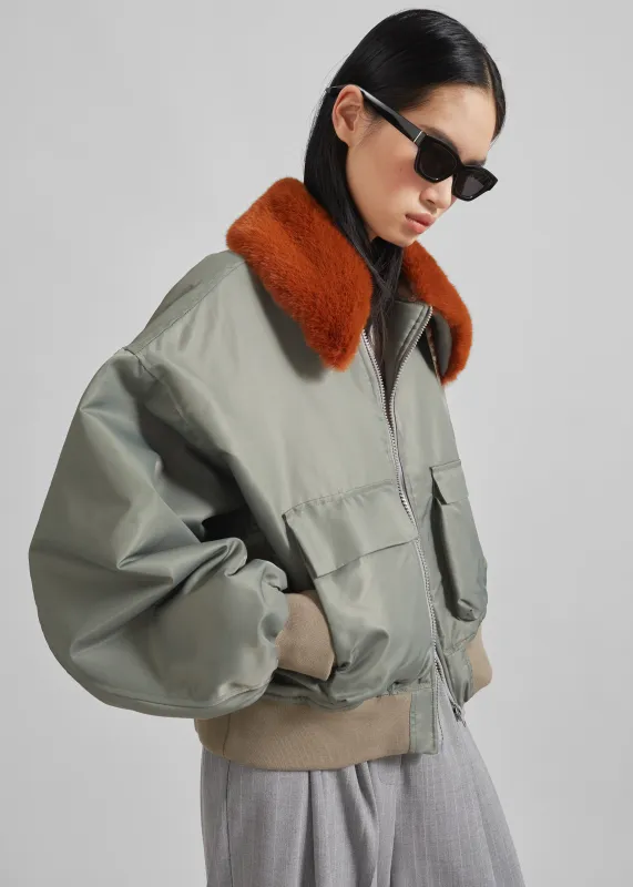 Blenham Bomber Jacket - Khaki sold by Frankie Shop