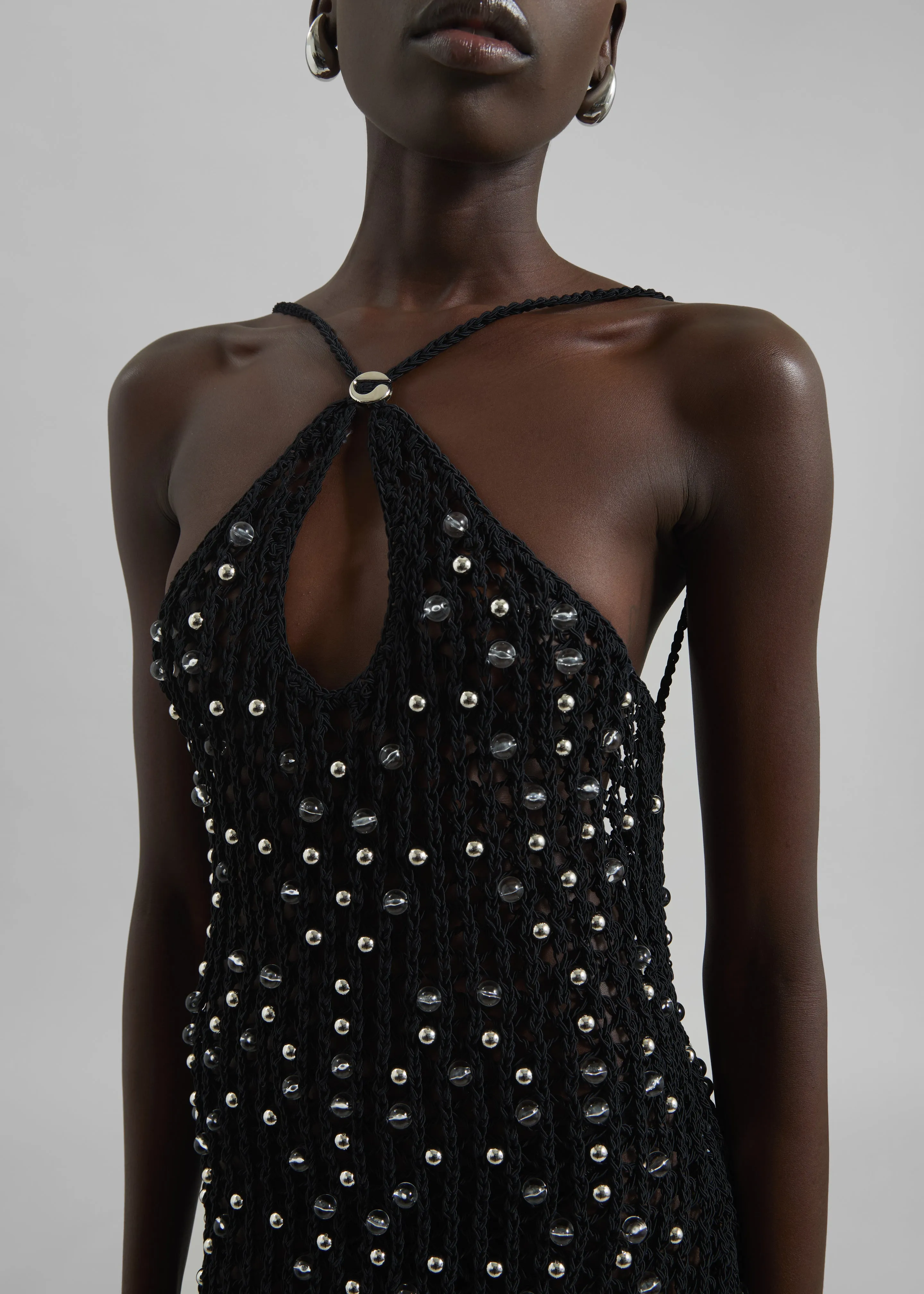 Coperni Beaded Knitted Dress - Black sold by Frankie Shop product image thumbnail 2