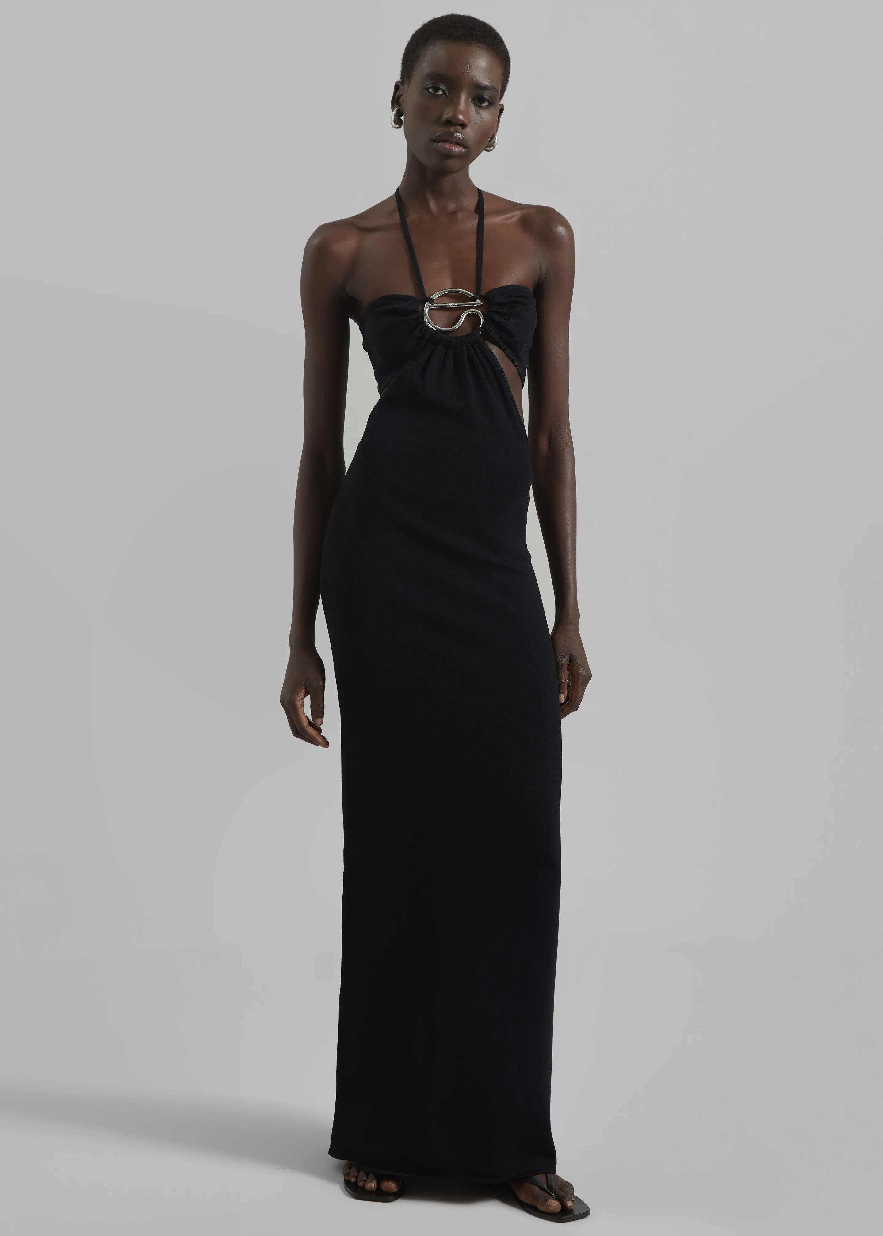 Coperni Knitted Halter Dress - Black sold by Frankie Shop product image thumbnail 2