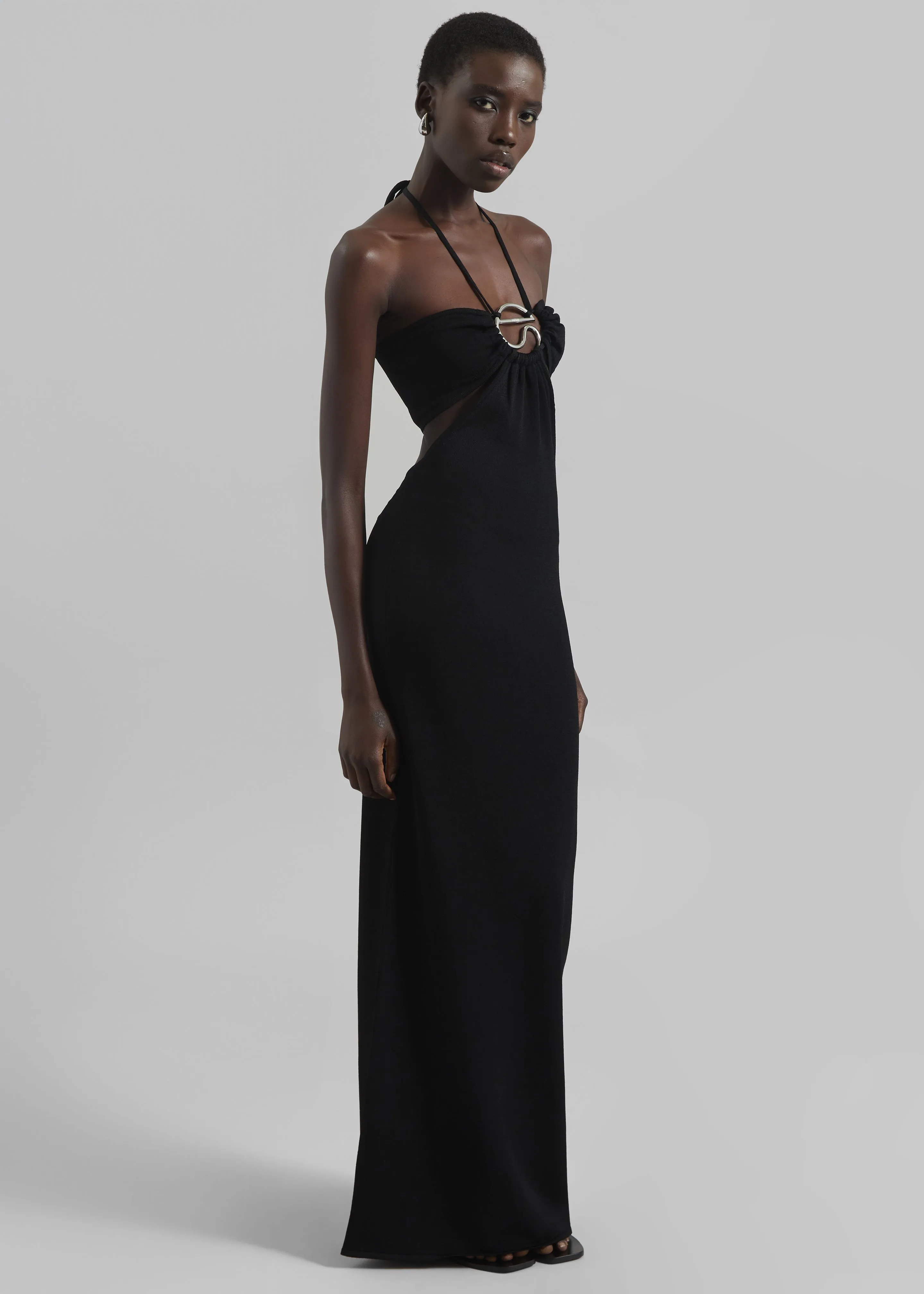 Coperni Knitted Halter Dress - Black sold by Frankie Shop product image thumbnail 4