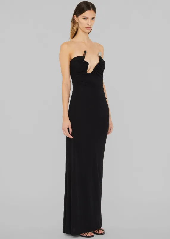 Christopher Esber Odessa Arced Strapless Gown - Black sold by Frankie Shop