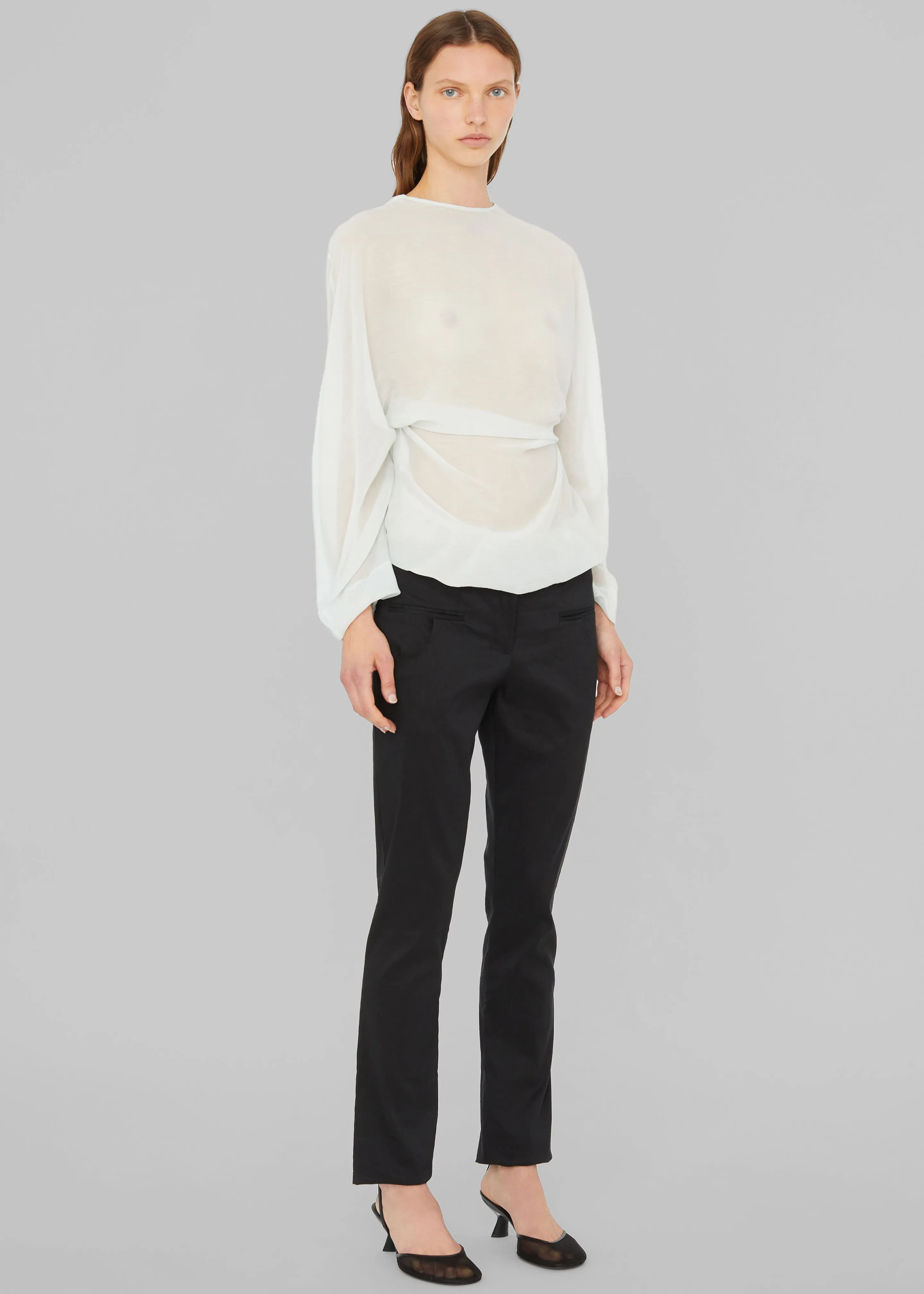 Christopher Esber Latticed Lace Shrug Top - Clear Blue sold by Frankie Shop product image thumbnail 3