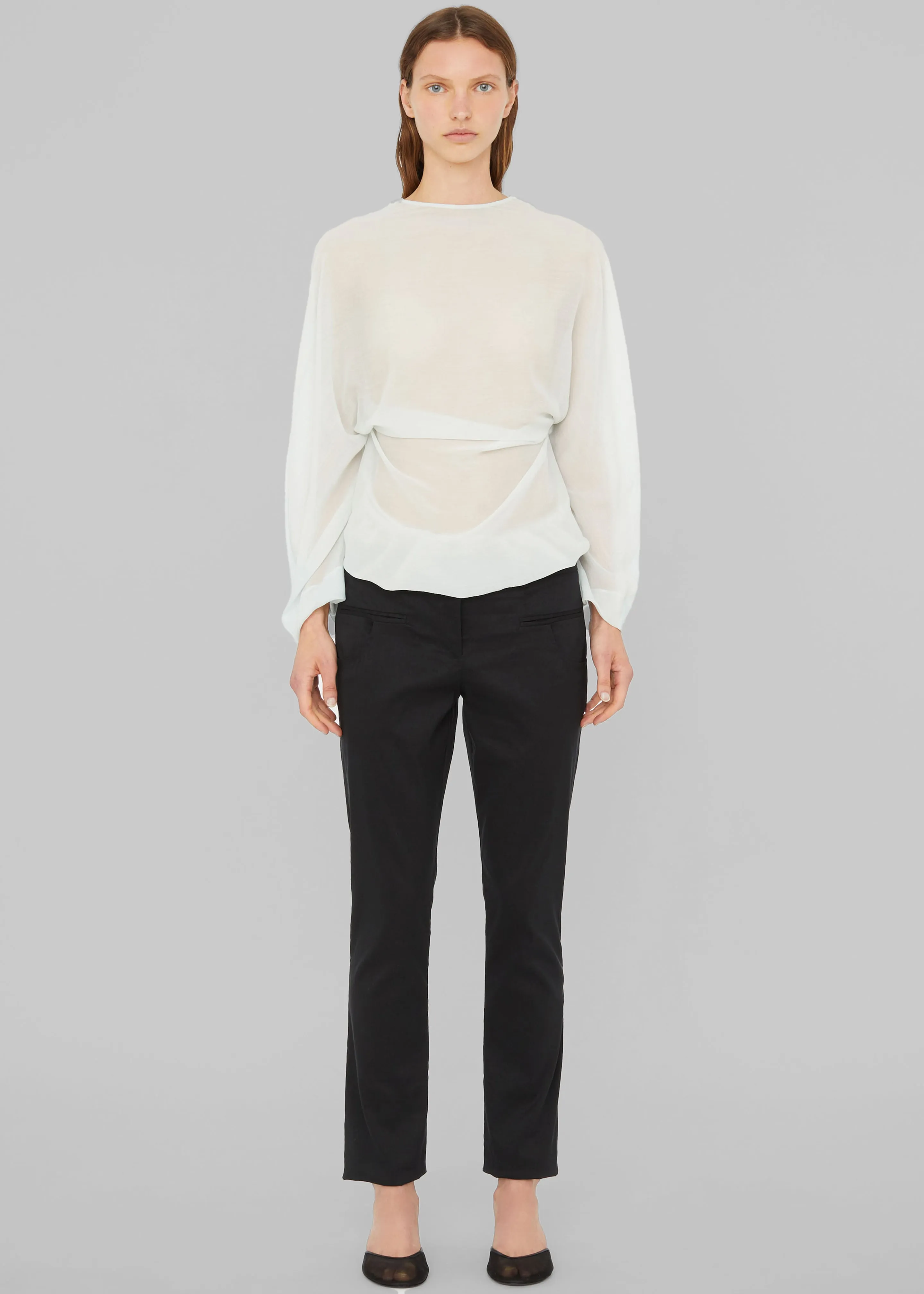 Christopher Esber Latticed Lace Shrug Top - Clear Blue sold by Frankie Shop product image thumbnail 4