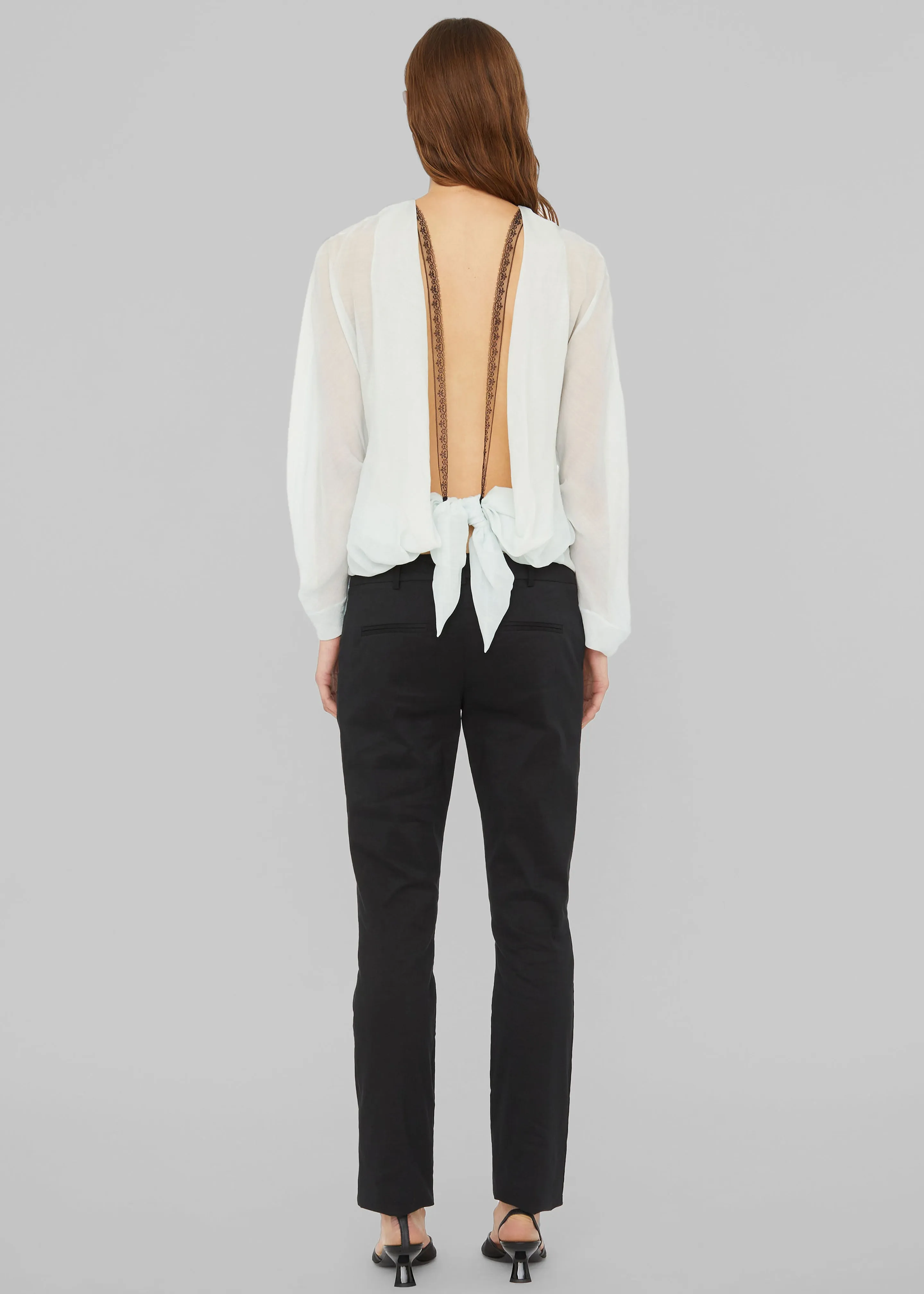Christopher Esber Latticed Lace Shrug Top - Clear Blue sold by Frankie Shop product image thumbnail 5