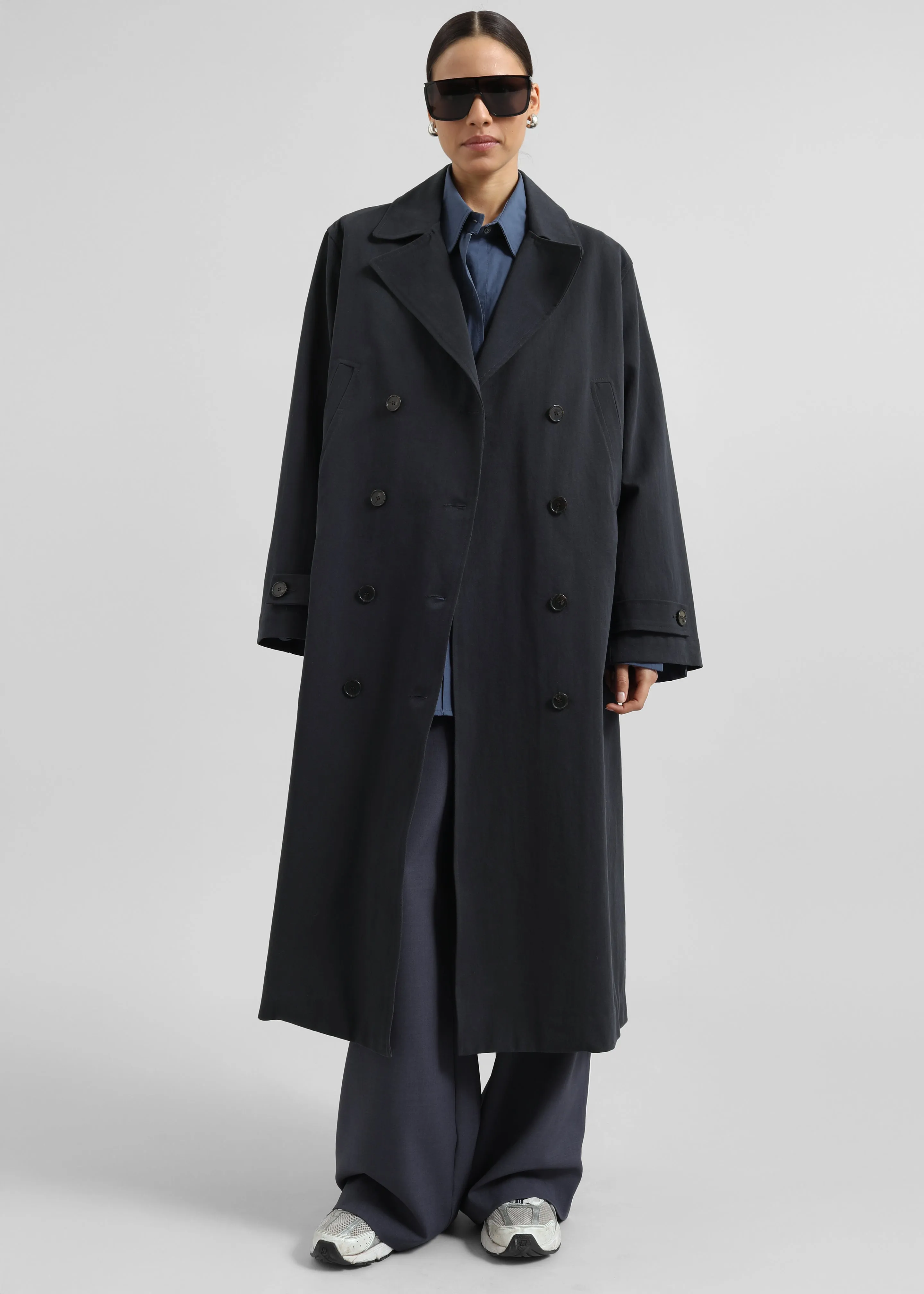 Pello Trench Coat - Navy sold by Frankie Shop product image thumbnail 4