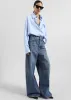 Sukma Striped Oversized Shirt - Blue sold by Frankie Shop