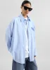 Sukma Striped Oversized Shirt - Blue sold by Frankie Shop