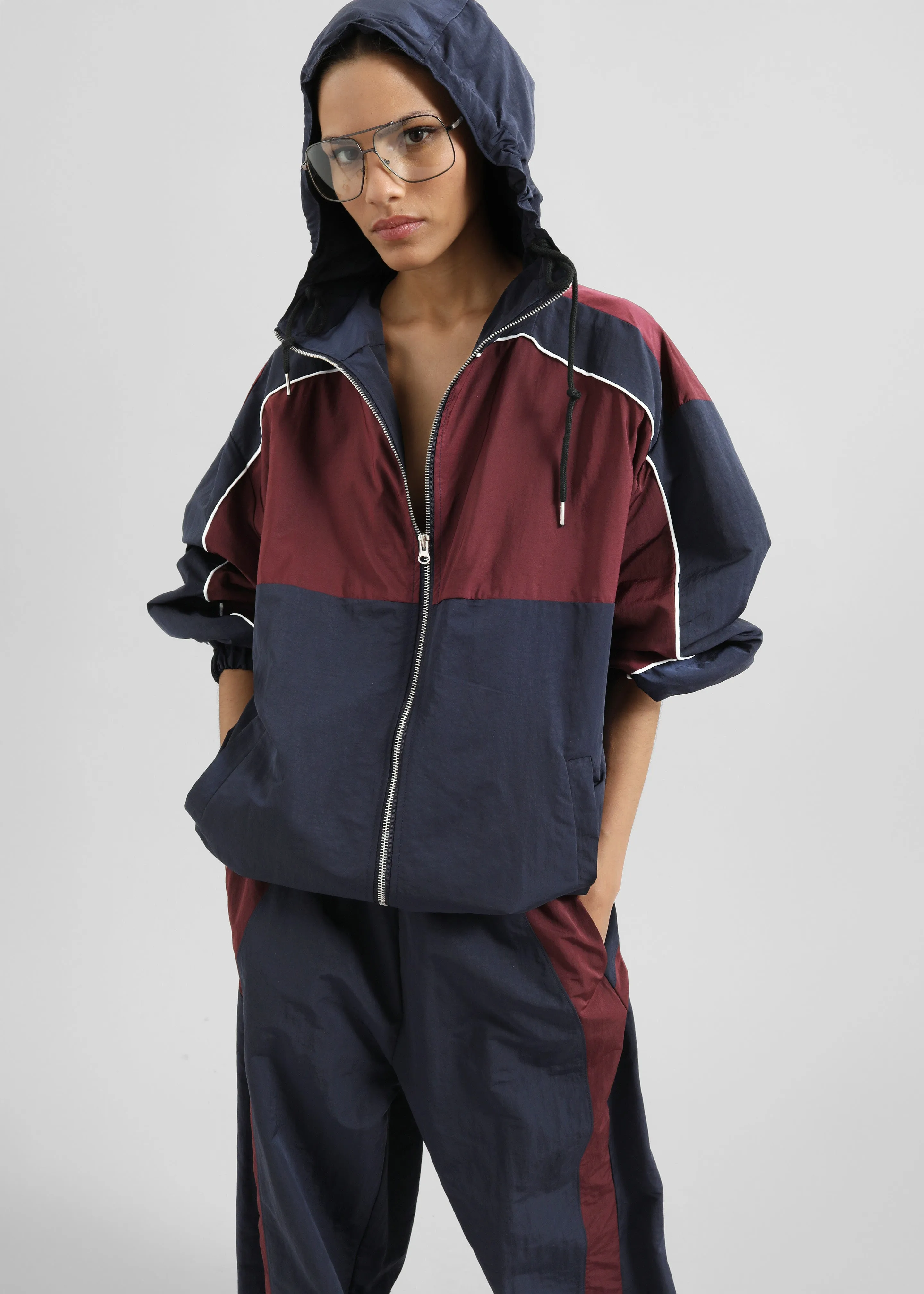 Bromley Colorblock Track Jacket - Navy sold by Frankie Shop product image thumbnail 3