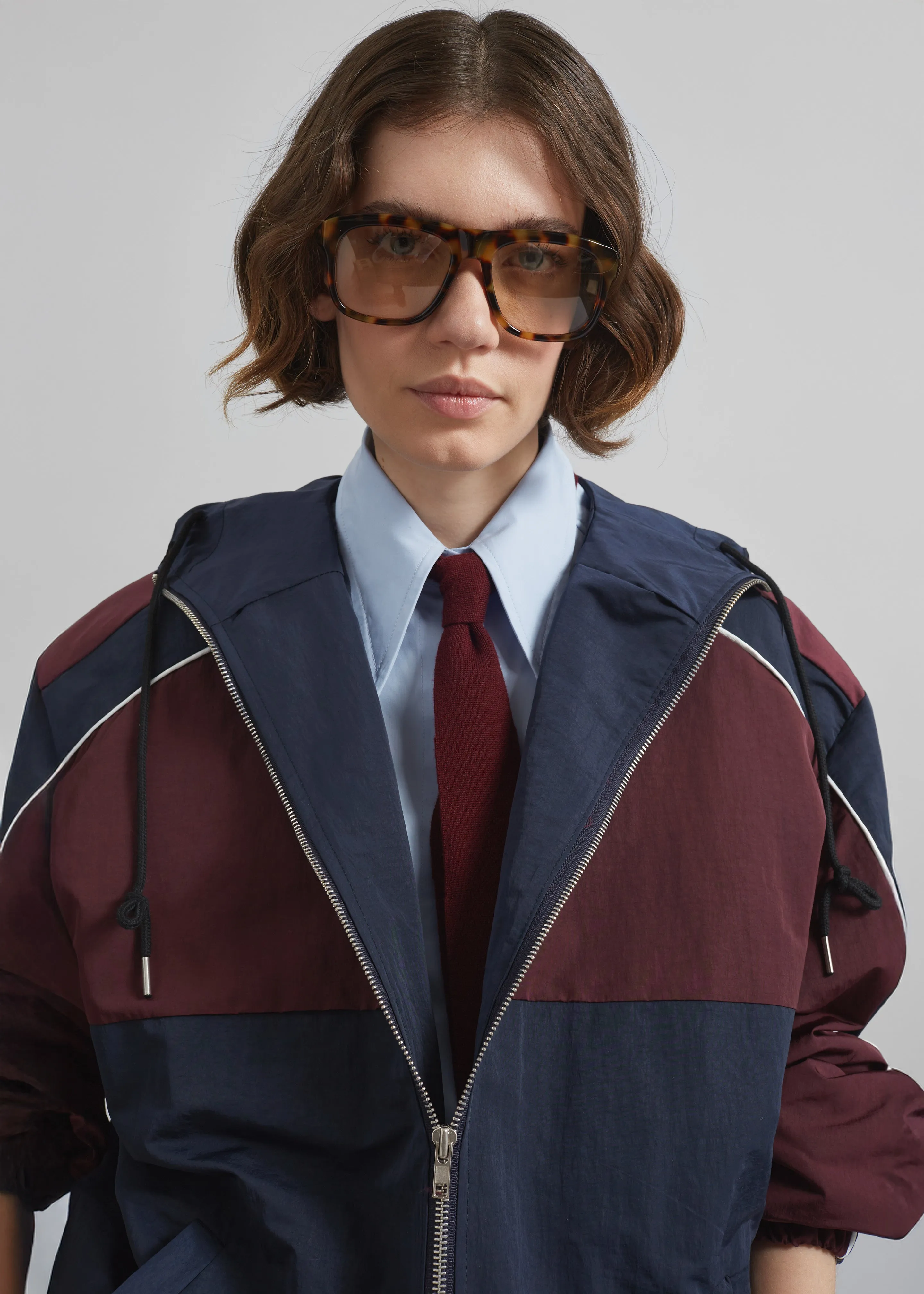 Bromley Colorblock Track Jacket - Navy sold by Frankie Shop product image thumbnail 4