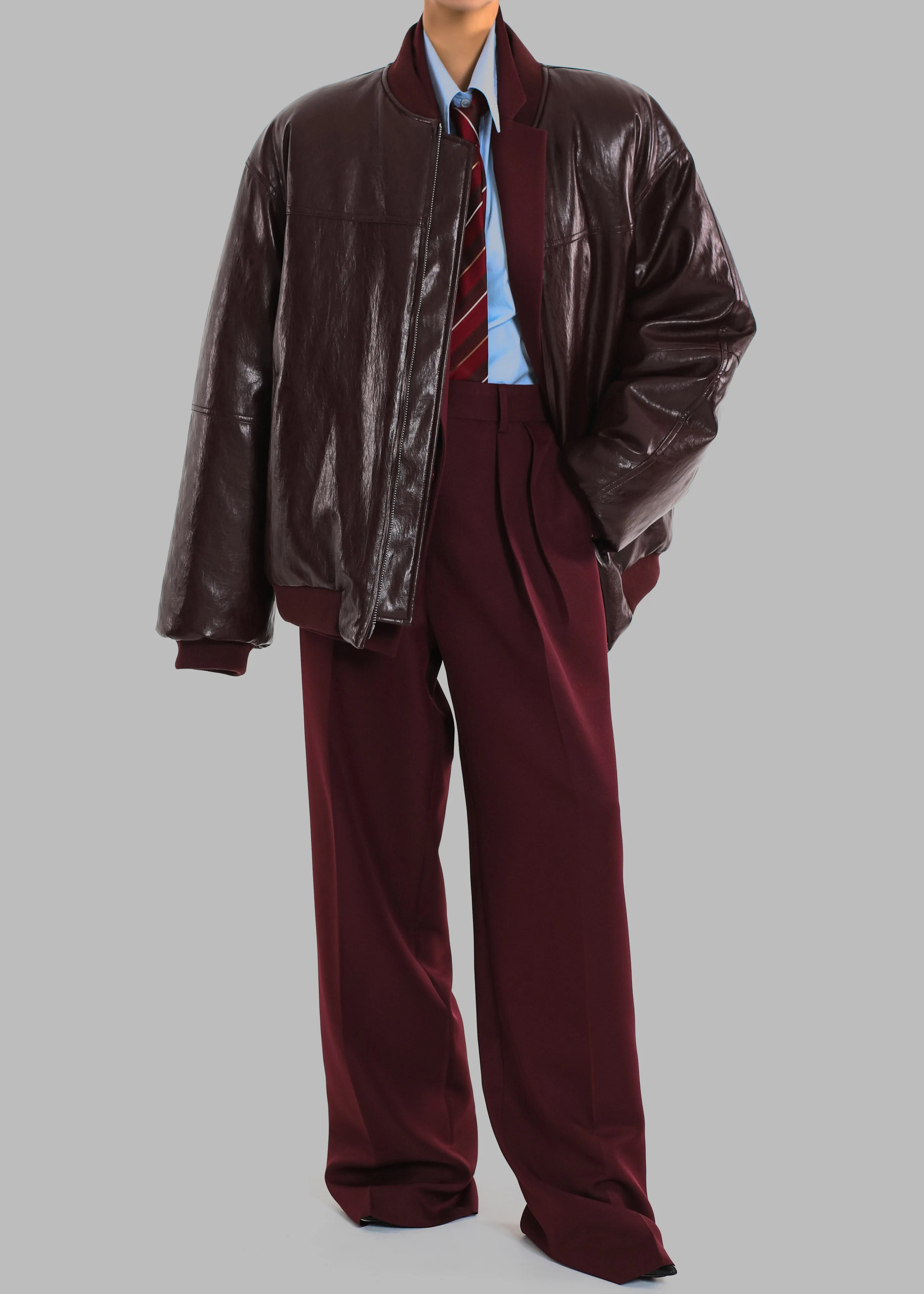 Wexford Padded Bomber Jacket - Burgundy sold by Frankie Shop product image thumbnail 3
