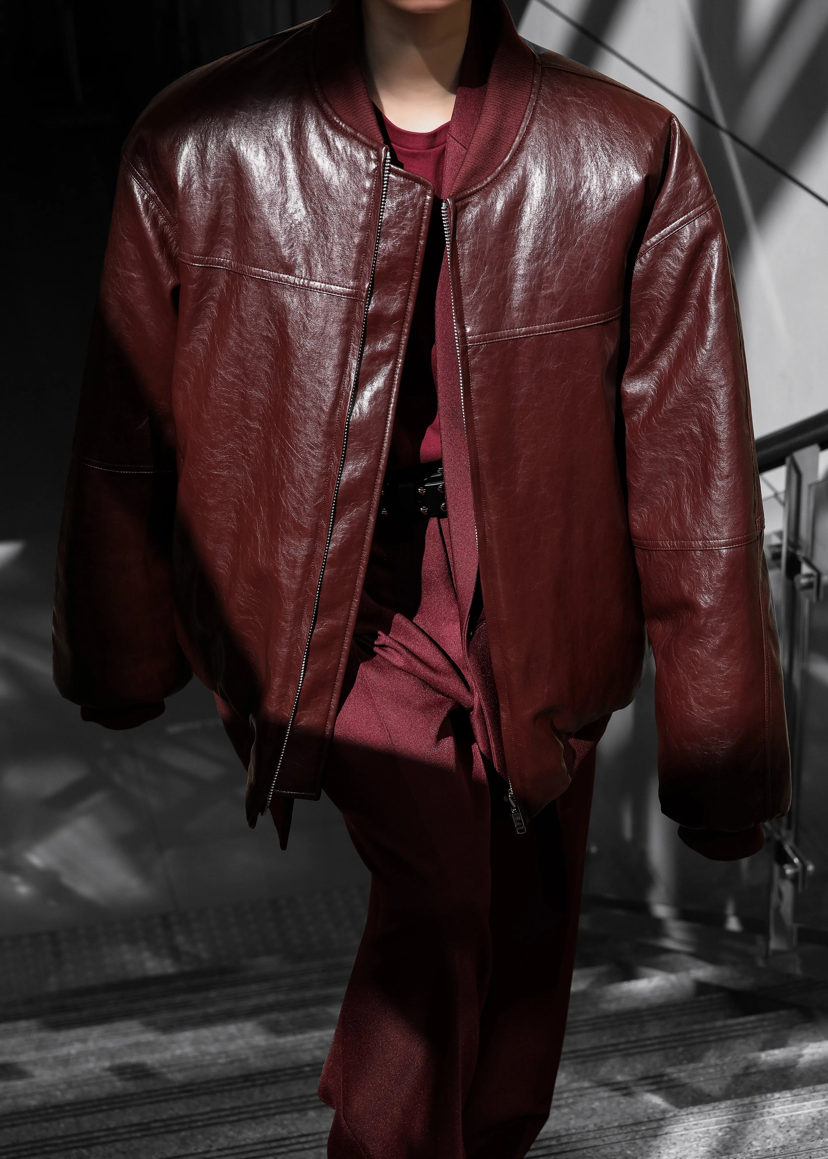 Wexford Padded Bomber Jacket - Burgundy sold by Frankie Shop product image thumbnail 2