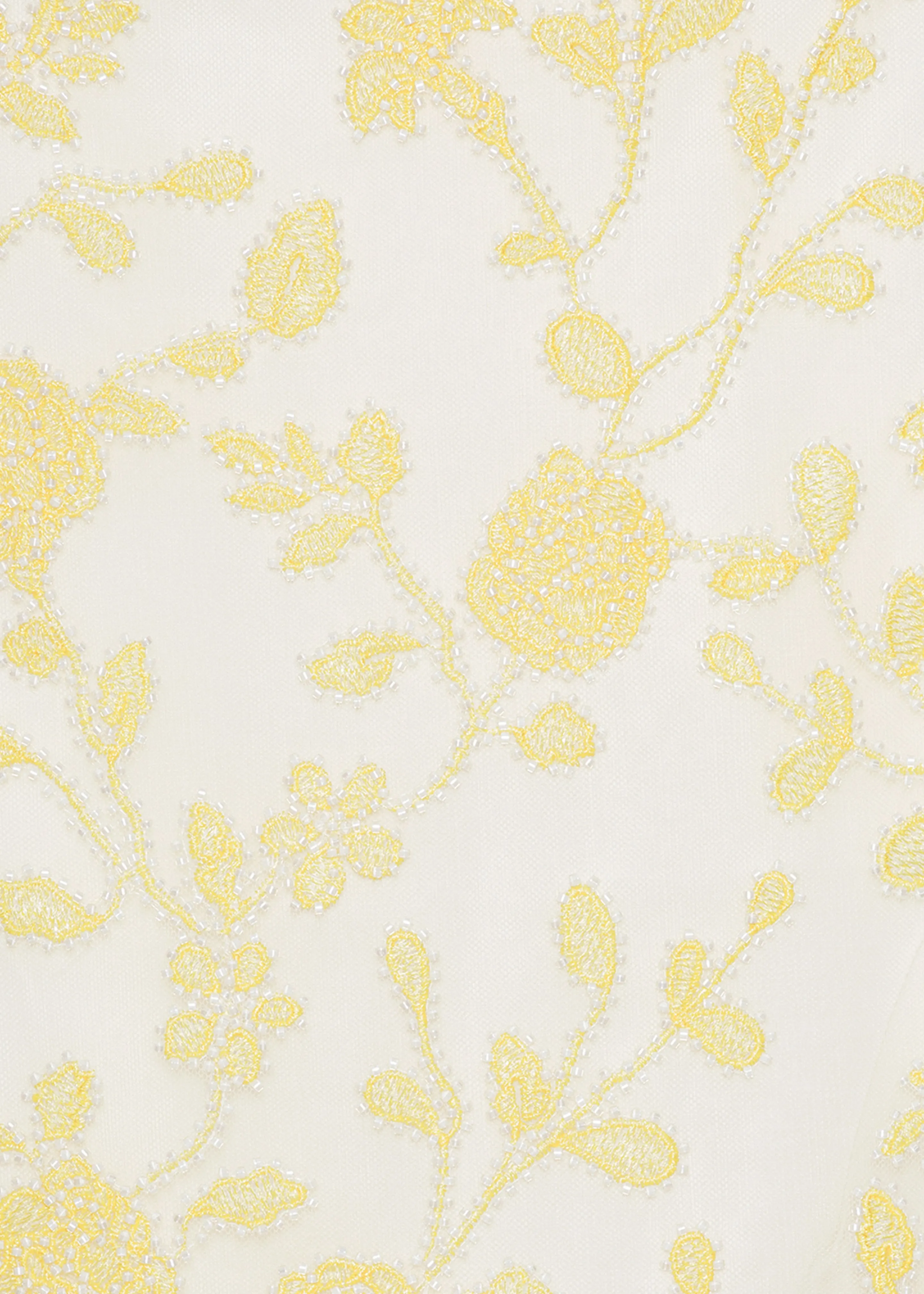 Rotate Flower Beads Pencil Skirt - Egret Comb sold by Frankie Shop product image thumbnail 5