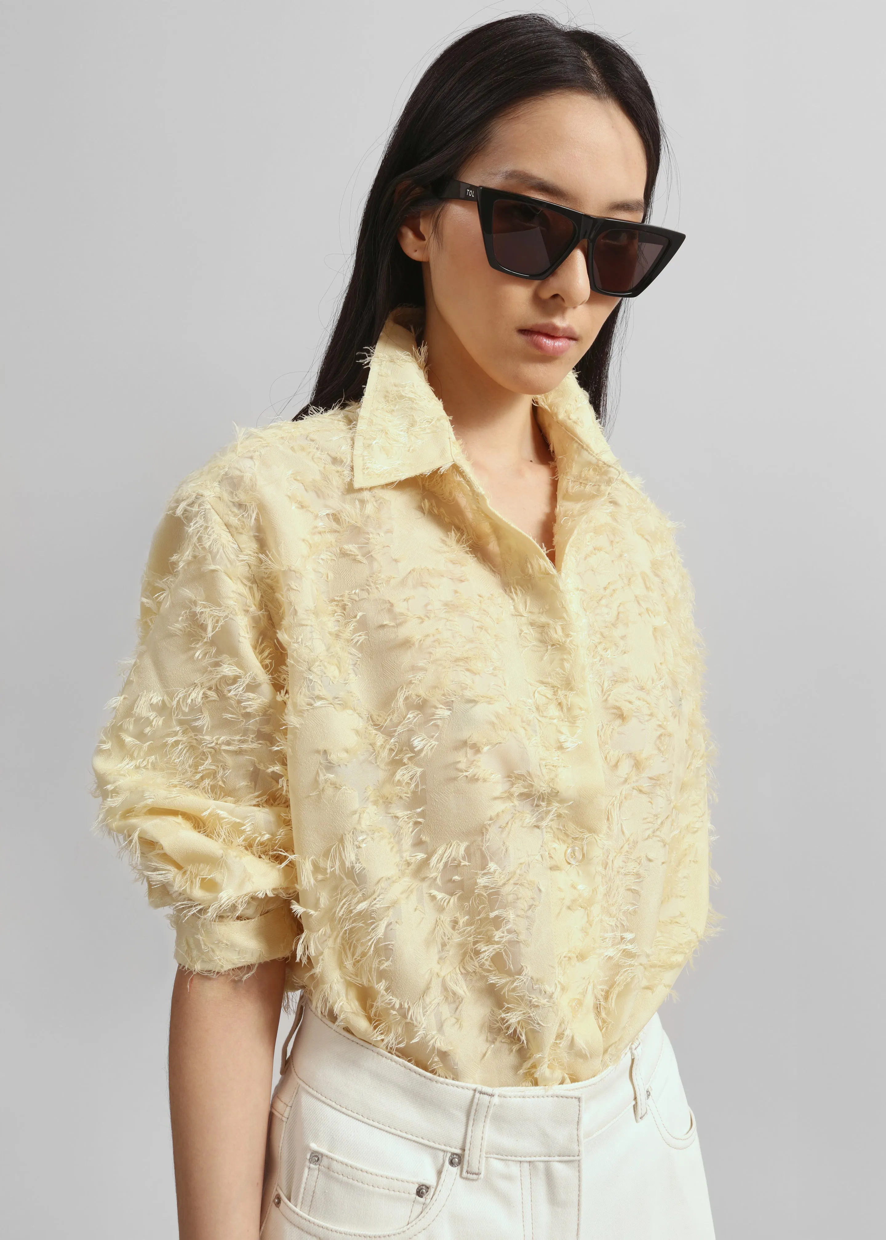 Samsøe Samsøe Sacatalpa Shirt - Dusty Yellow sold by Frankie Shop product image thumbnail 3