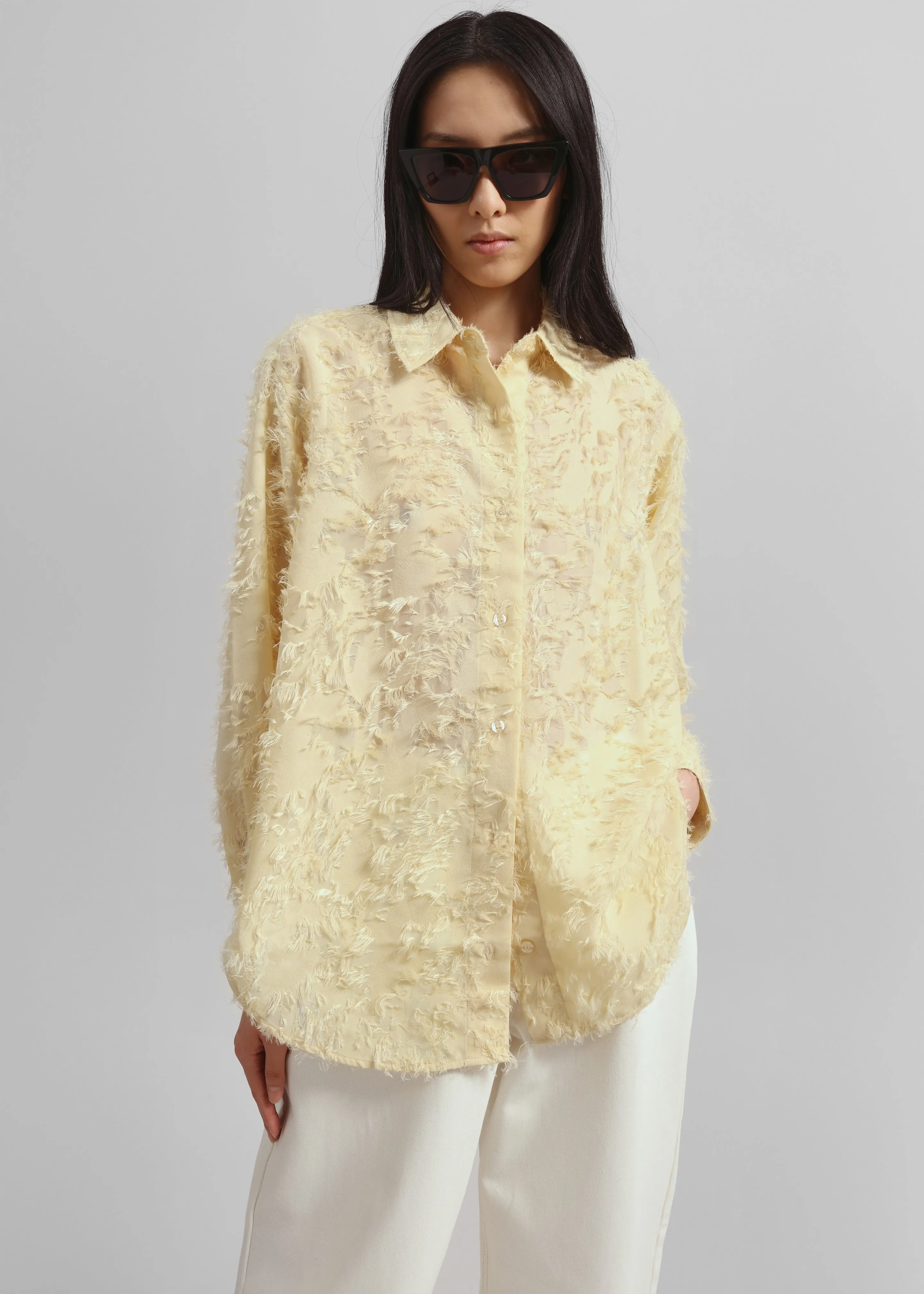 Samsøe Samsøe Sacatalpa Shirt - Dusty Yellow sold by Frankie Shop product image thumbnail 5