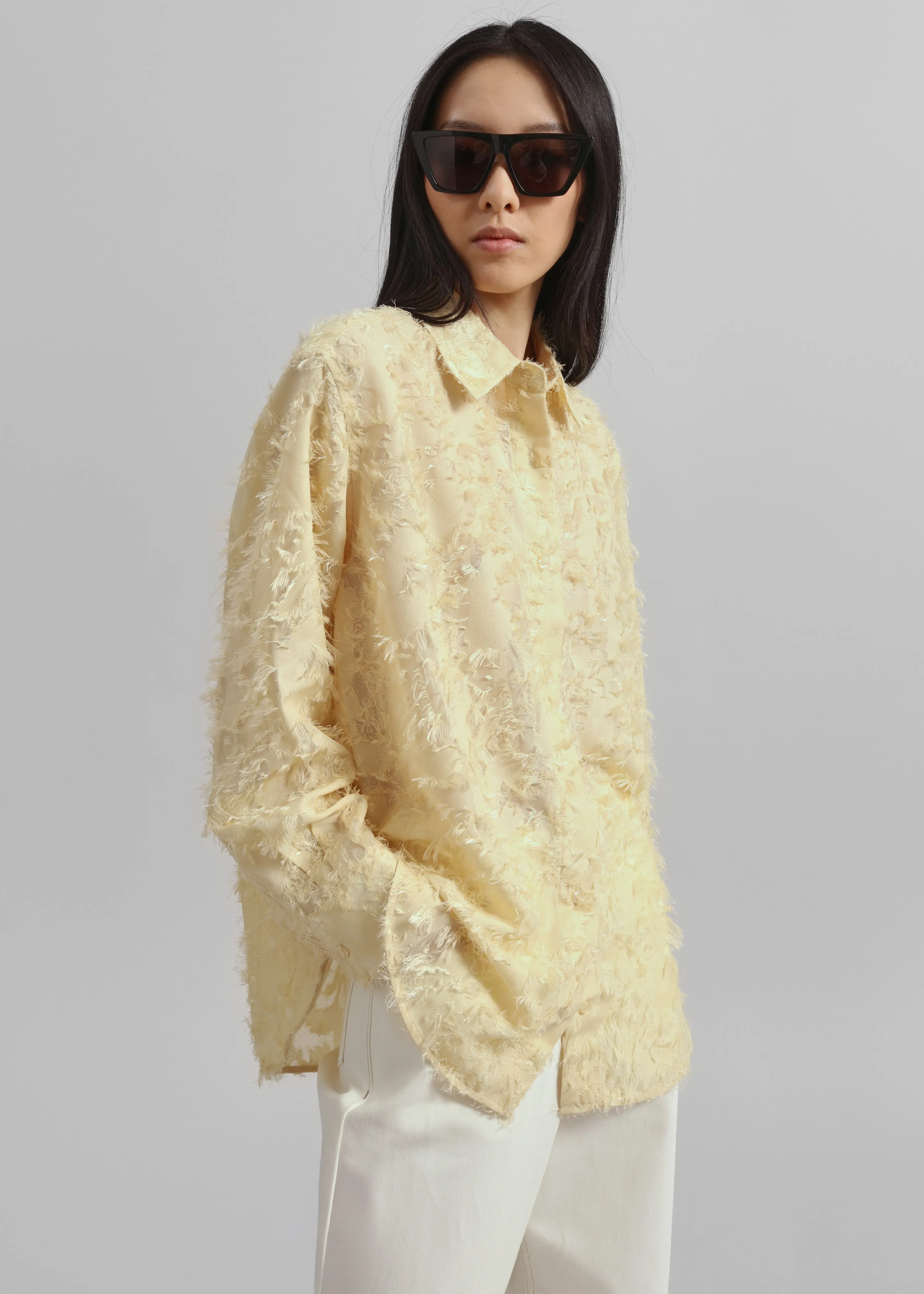 Samsøe Samsøe Sacatalpa Shirt - Dusty Yellow sold by Frankie Shop