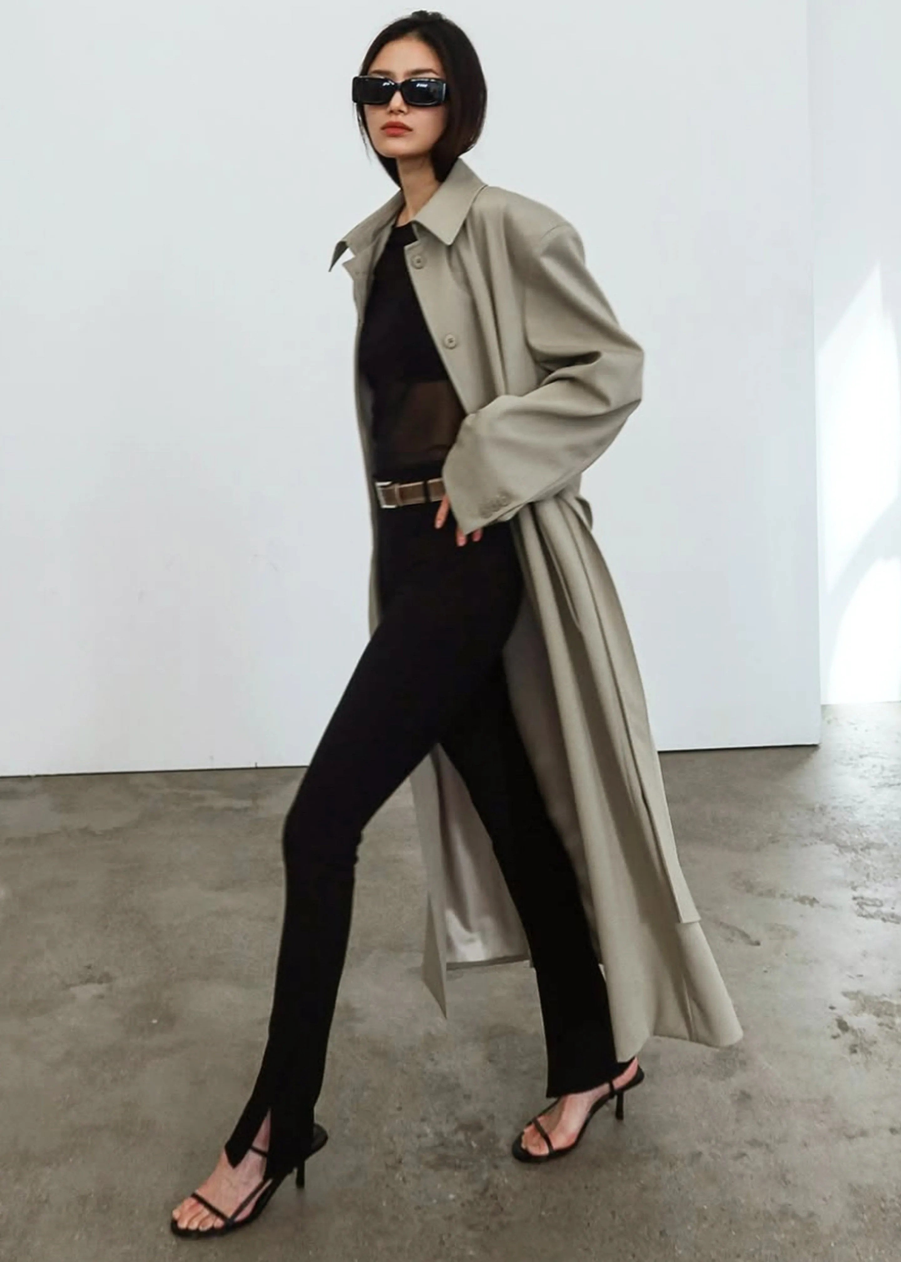 Indore Long Coat - Beige sold by Frankie Shop