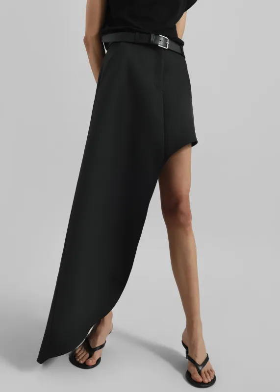 Coperni One-Leg Tailored Skirt - Black sold by Frankie Shop