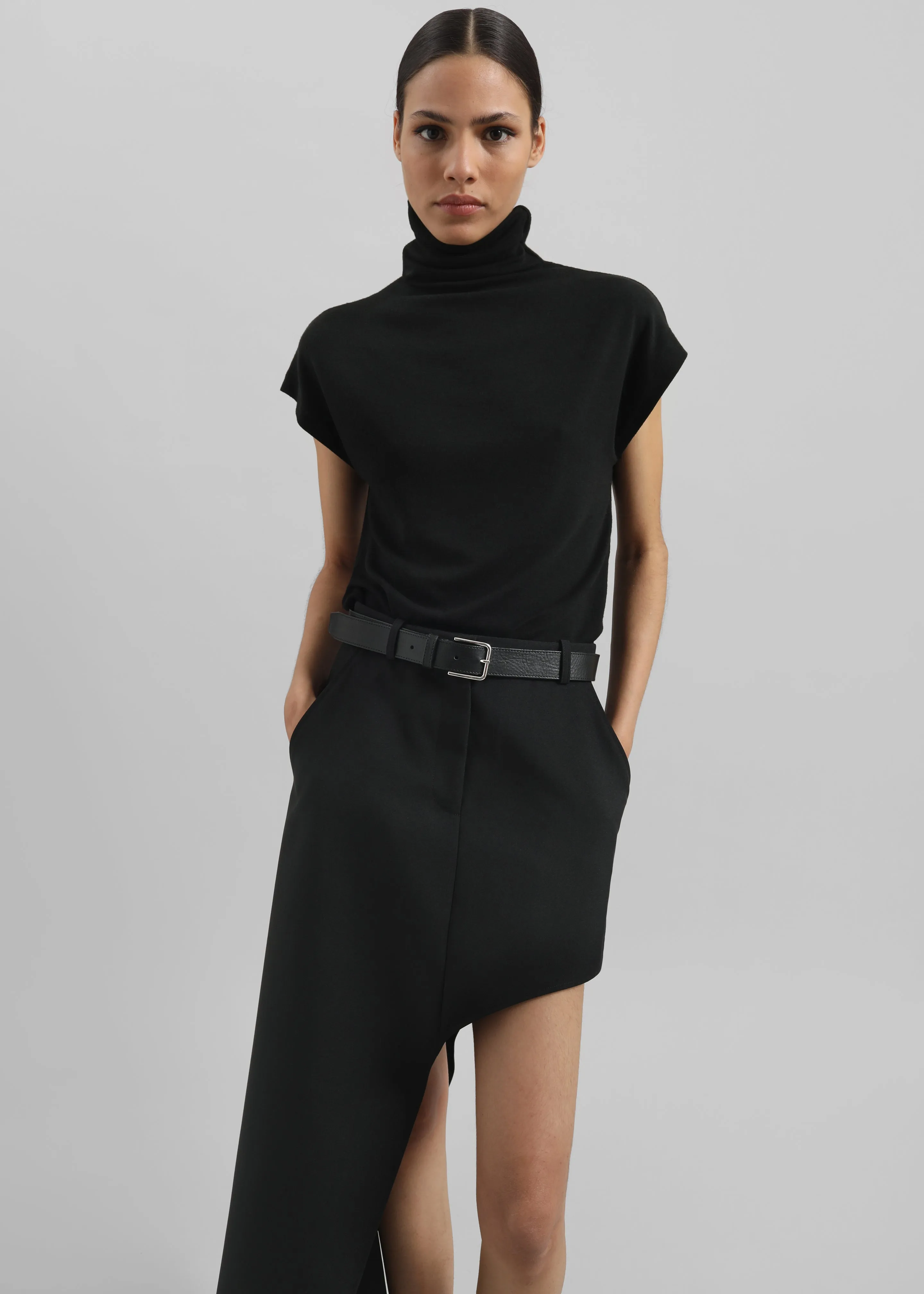 Coperni One-Leg Tailored Skirt - Black sold by Frankie Shop product image thumbnail 5