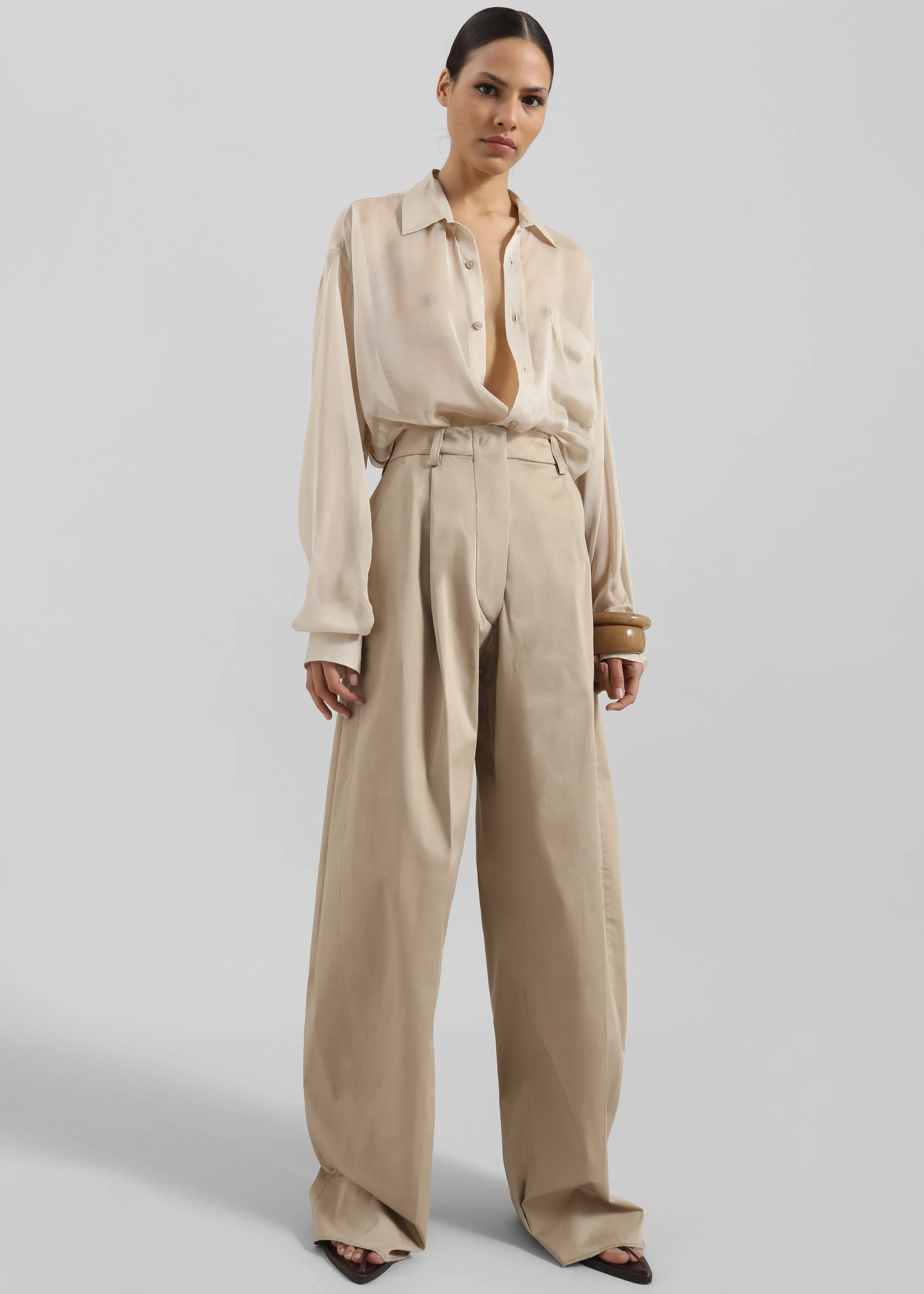 TheLatest Billie Trousers - Sand sold by Frankie Shop product image thumbnail 4