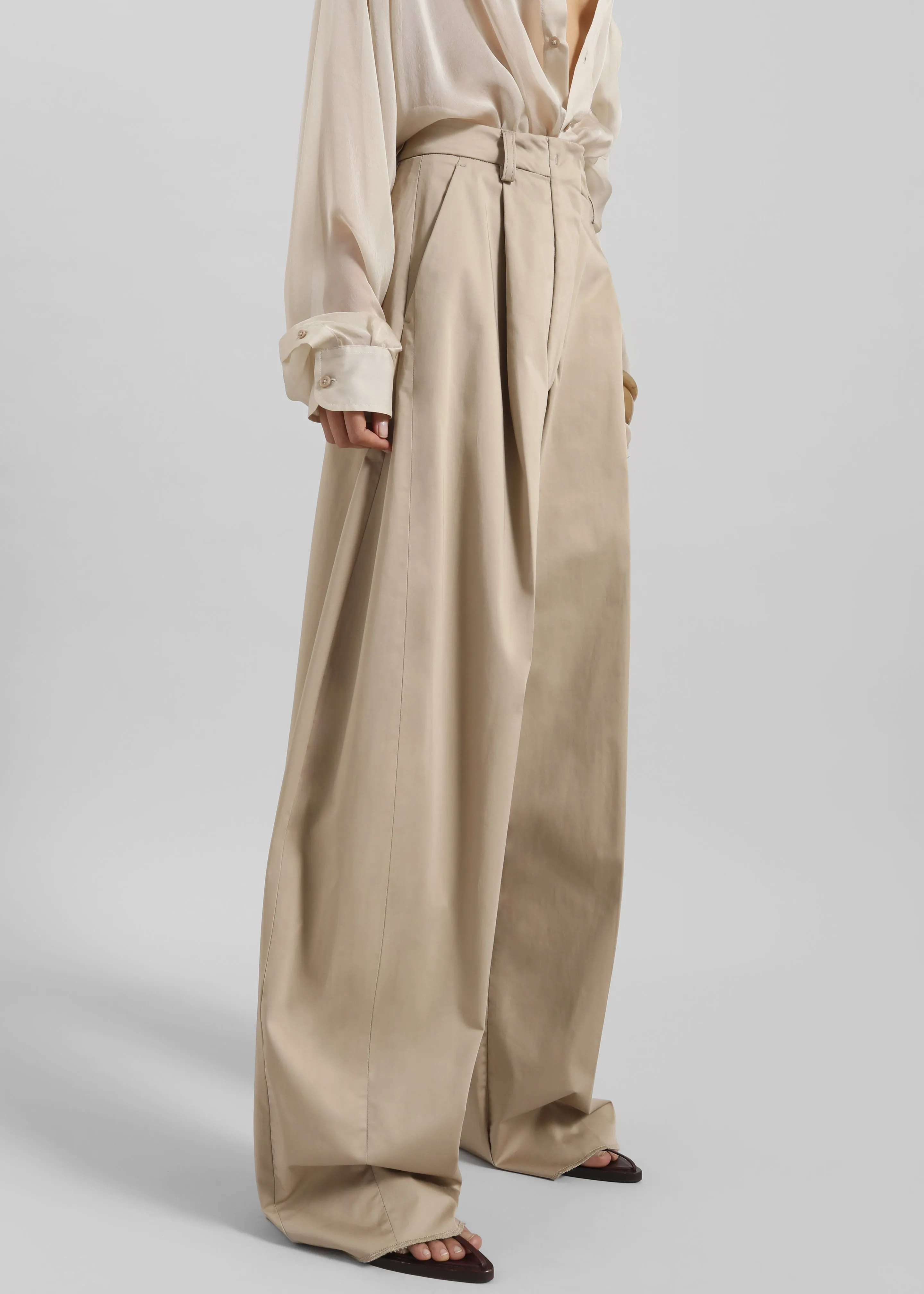 TheLatest Billie Trousers - Sand sold by Frankie Shop product image thumbnail 3