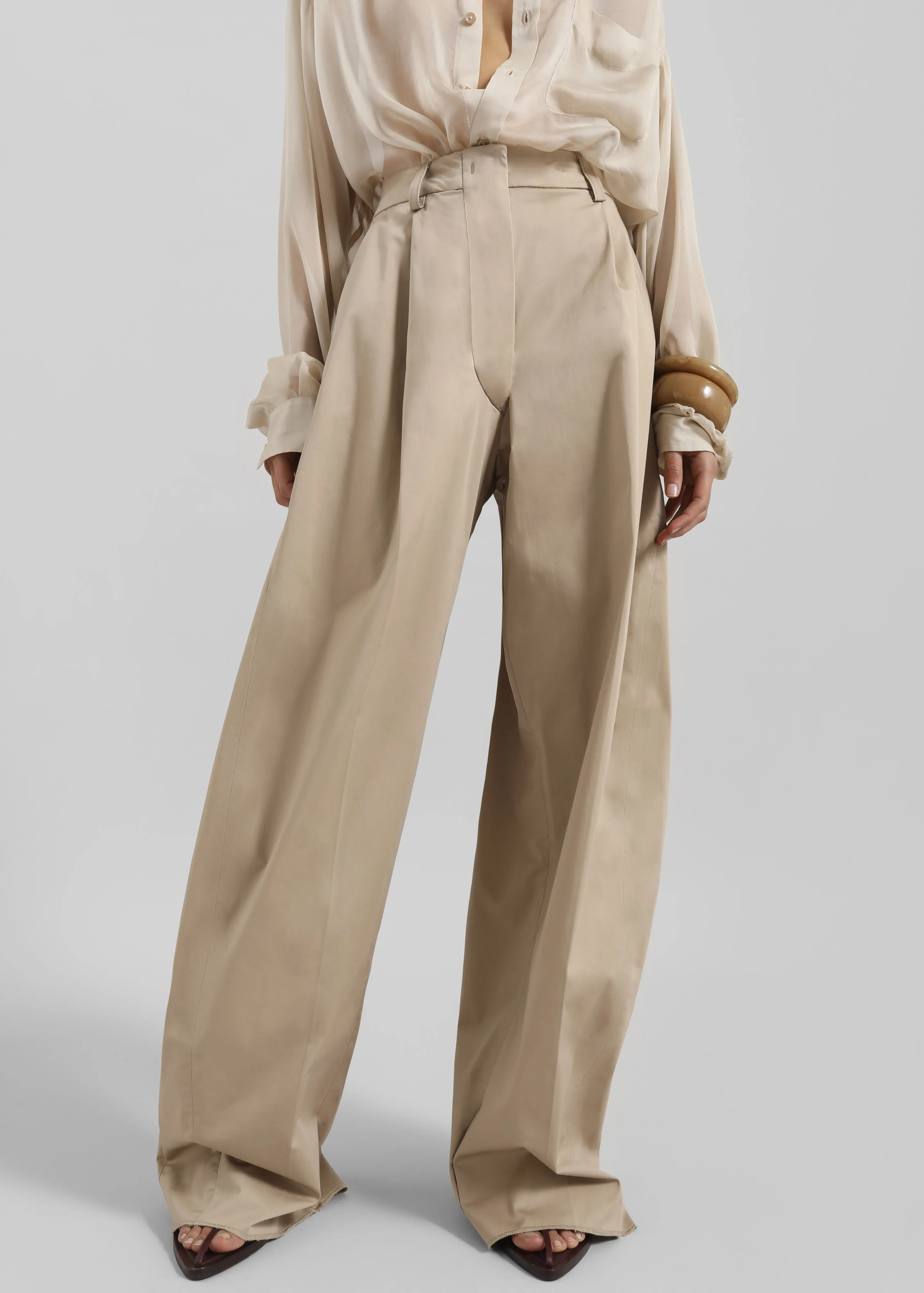 TheLatest Billie Trousers - Sand sold by Frankie Shop product image thumbnail 2