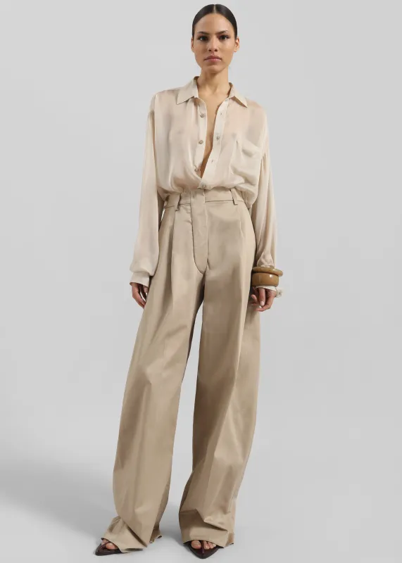 TheLatest Billie Trousers - Sand sold by Frankie Shop