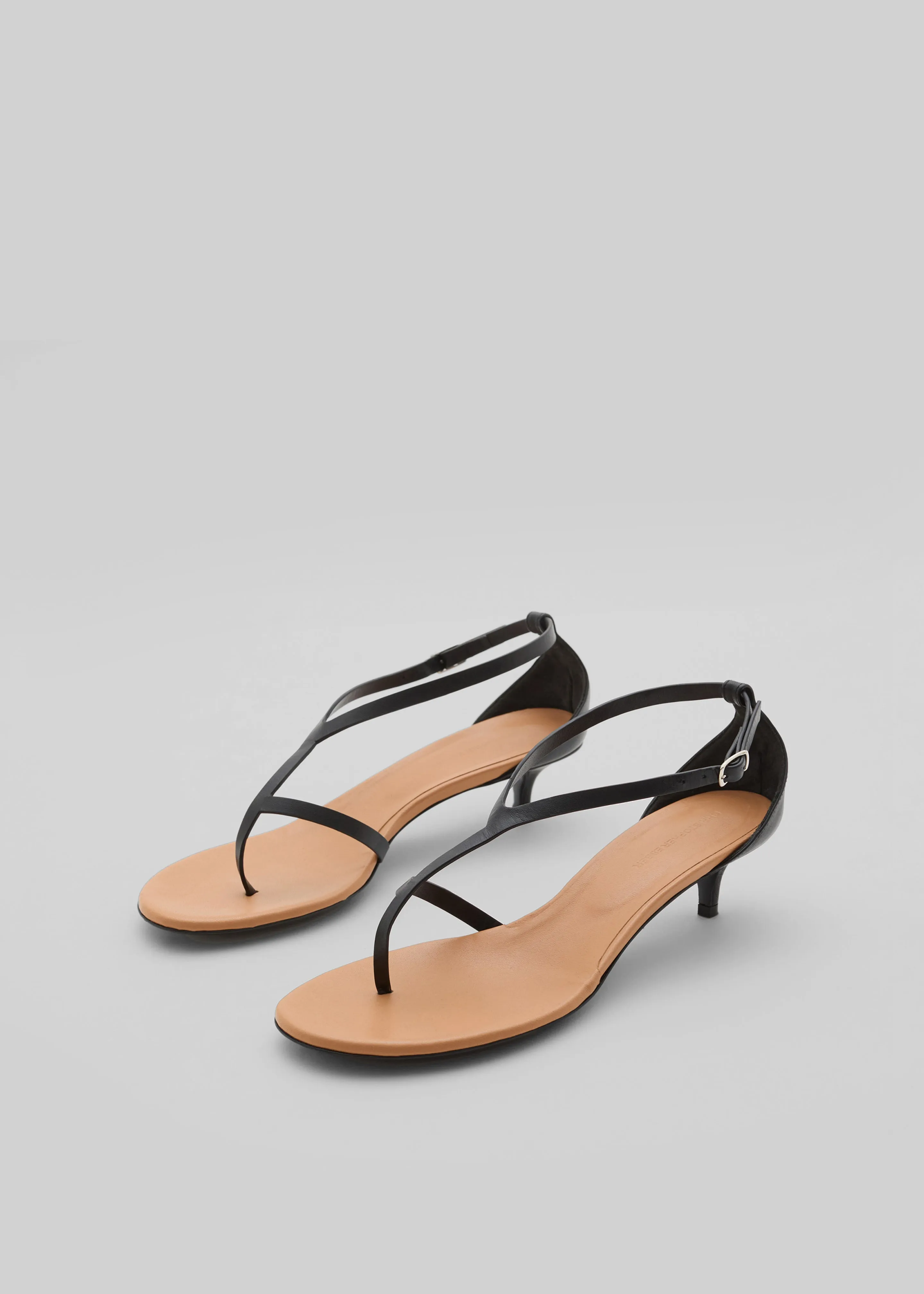 Christopher Esber Fuyao Demi Heels - Black/Tan sold by Frankie Shop