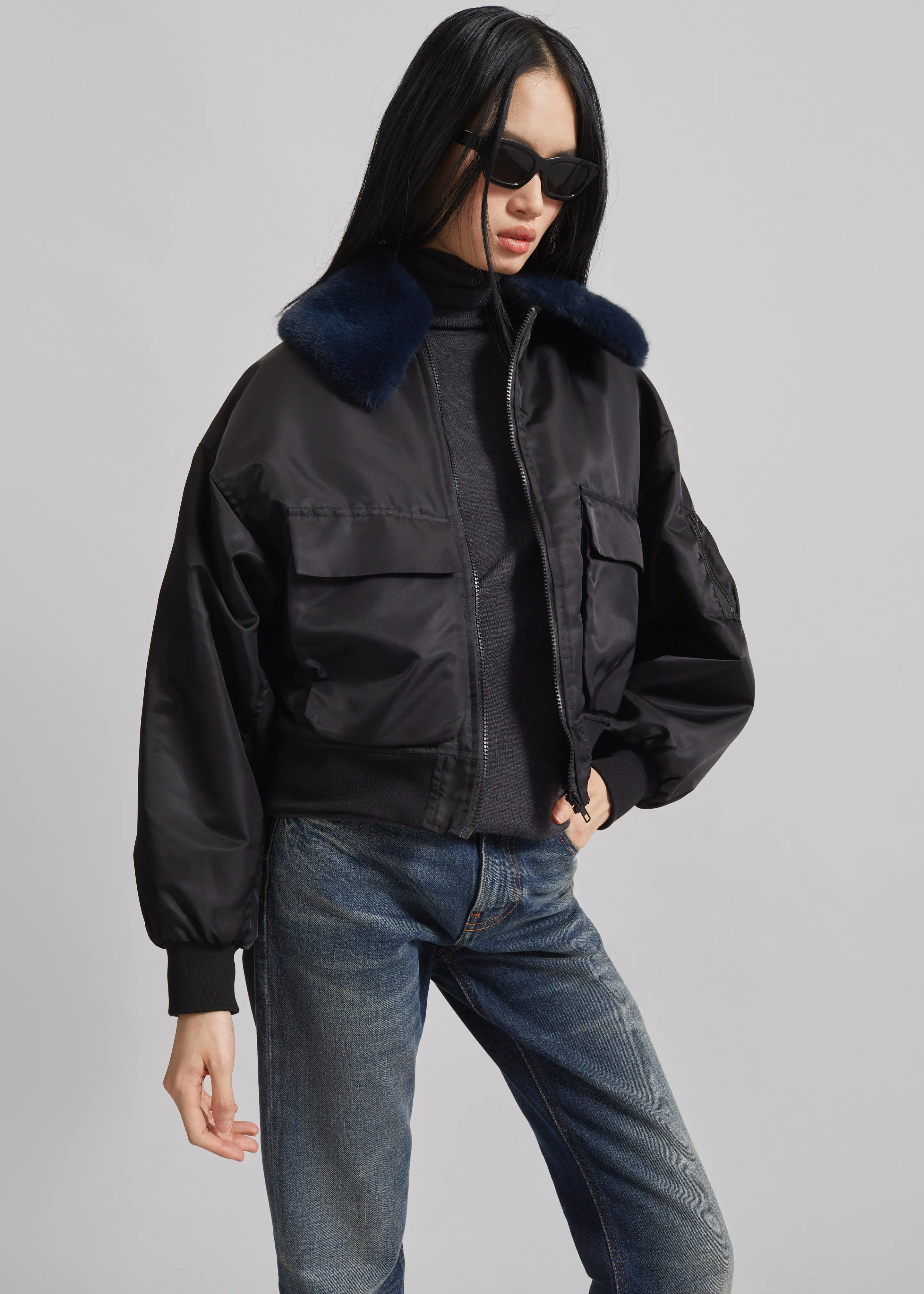 Blenham Bomber Jacket - Black sold by Frankie Shop product image thumbnail 5