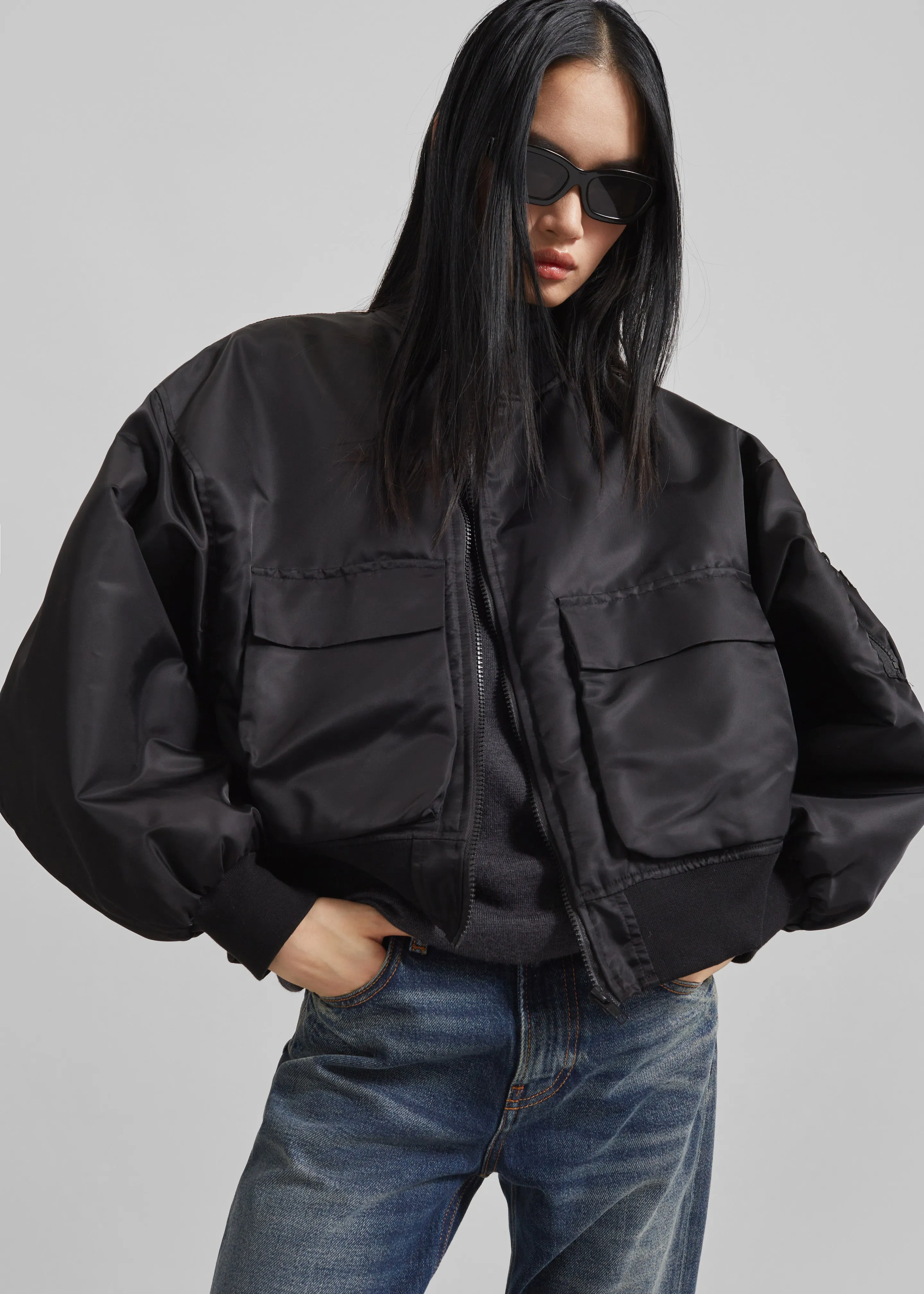 Blenham Bomber Jacket - Black sold by Frankie Shop product image thumbnail 2