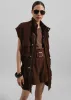 Turin Suede Cargo Jacket - Brown sold by Frankie Shop