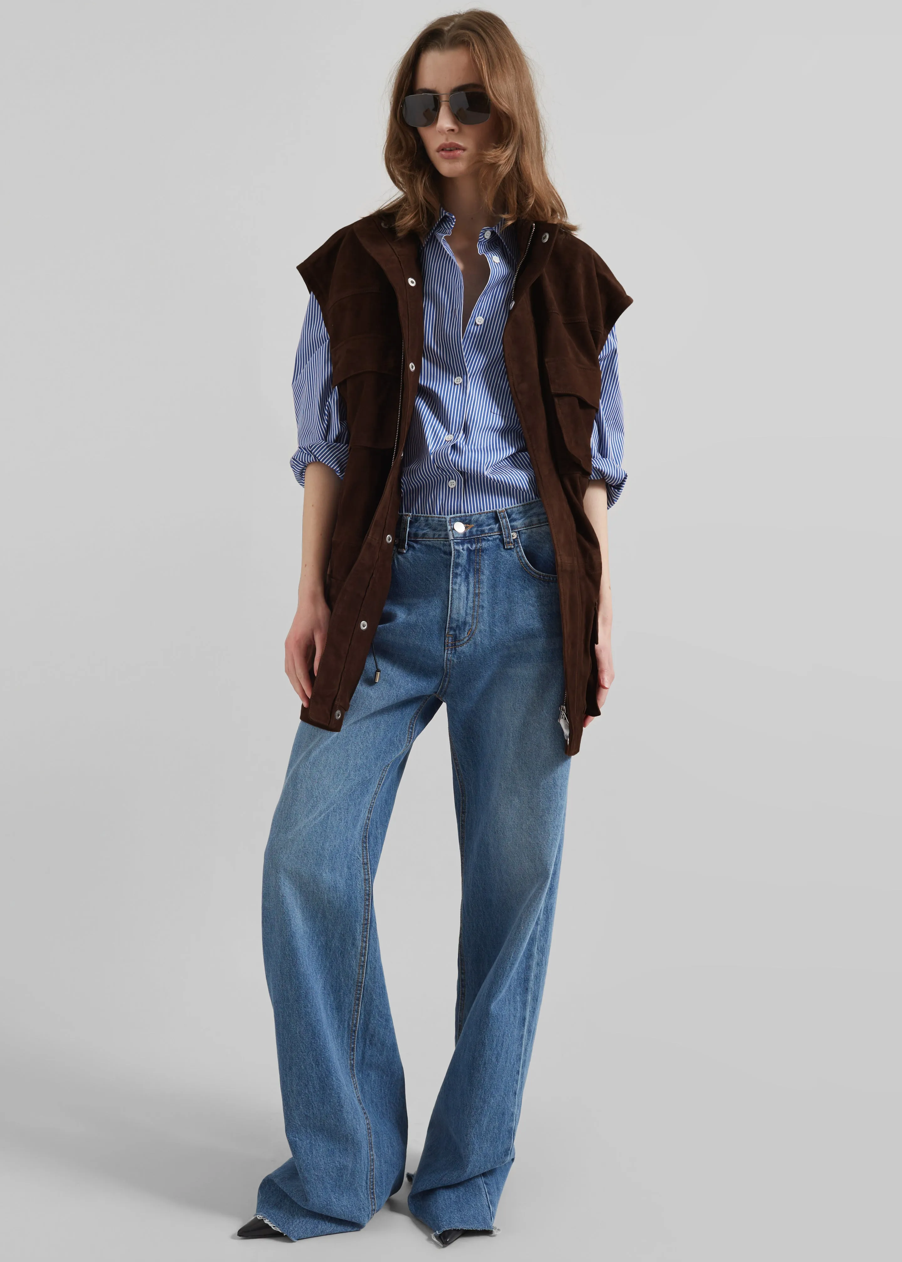 Turin Suede Cargo Jacket - Brown sold by Frankie Shop product image thumbnail 5