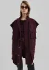 Turin Suede Cargo Jacket - Burgundy sold by Frankie Shop