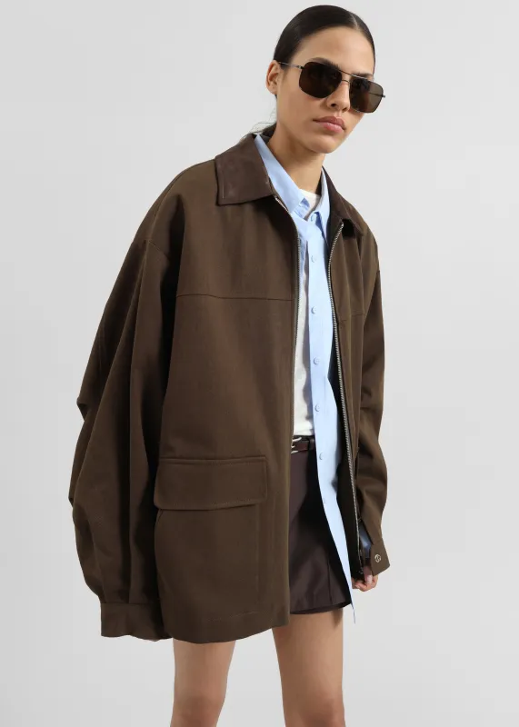 Malia Utility Jacket - Brown sold by Frankie Shop